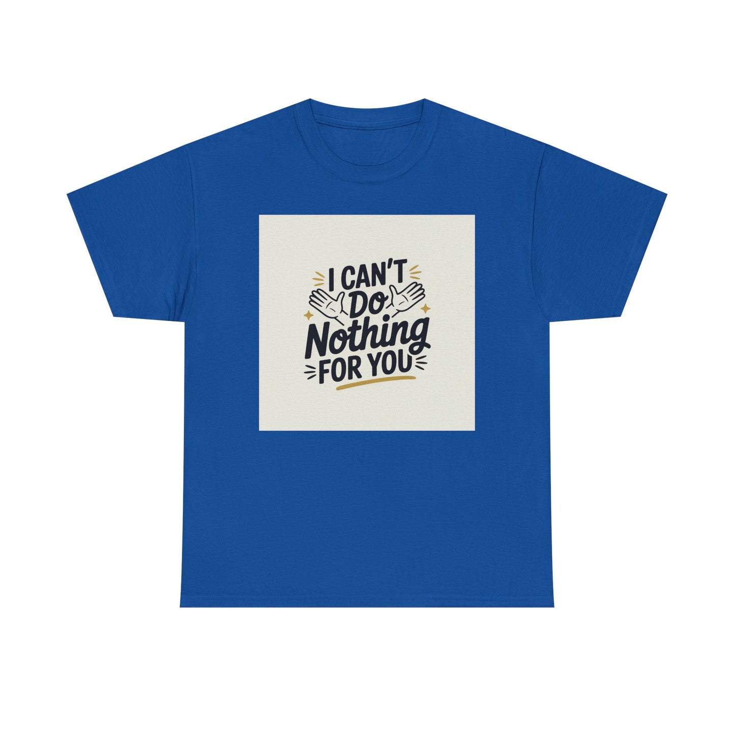 I Can't Do Nothing For You Tee — Funny Sarcastic Graphic Shirt