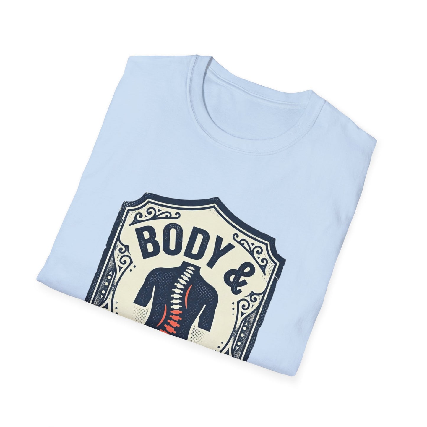 Back Hurts T-Shirt — Body & Back Hurts Graphic Tee for Spine Pain Relief Awareness