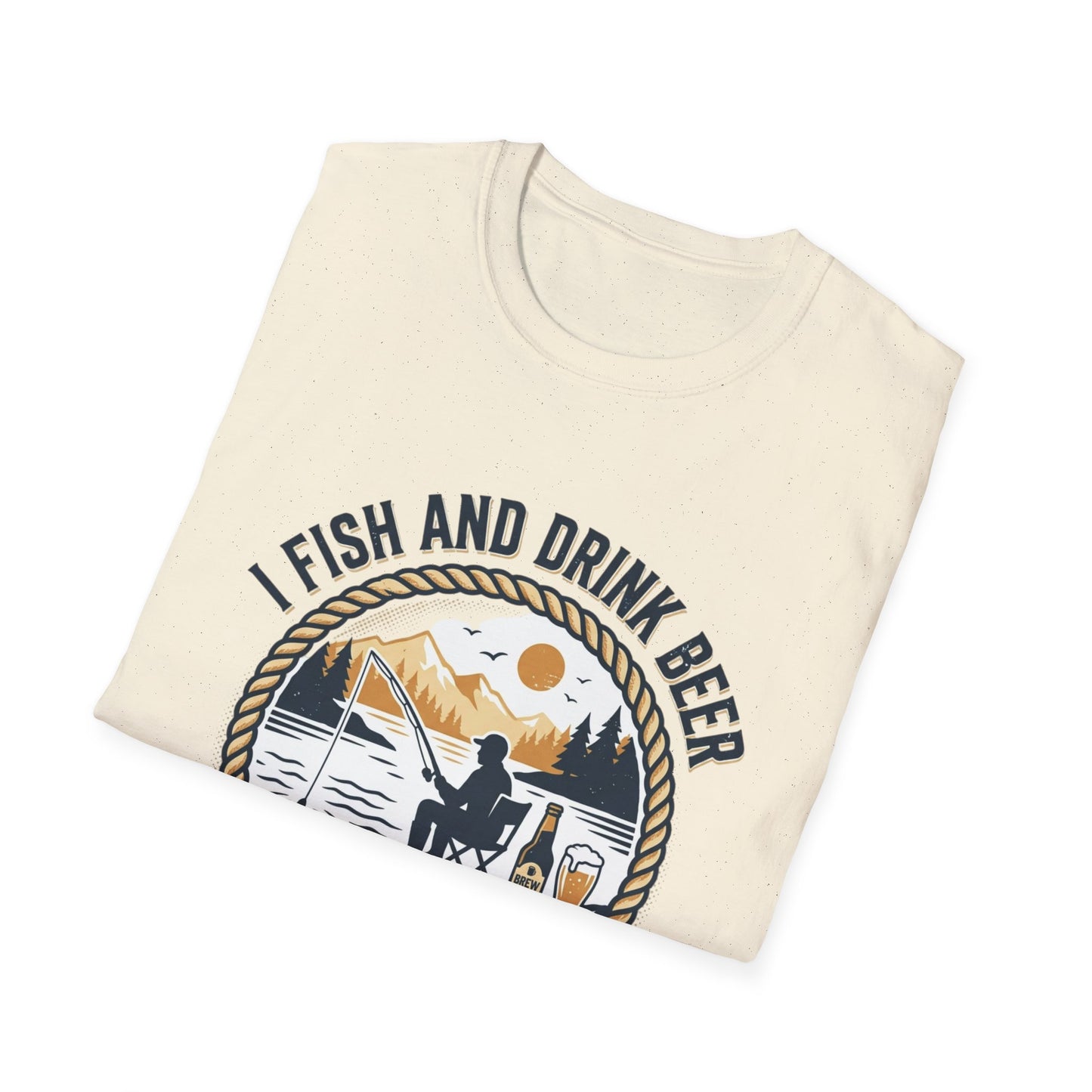 Fishing & Beer T-Shirt — "I Fish and Drink Beer" Relax & Cast Graphic Tee