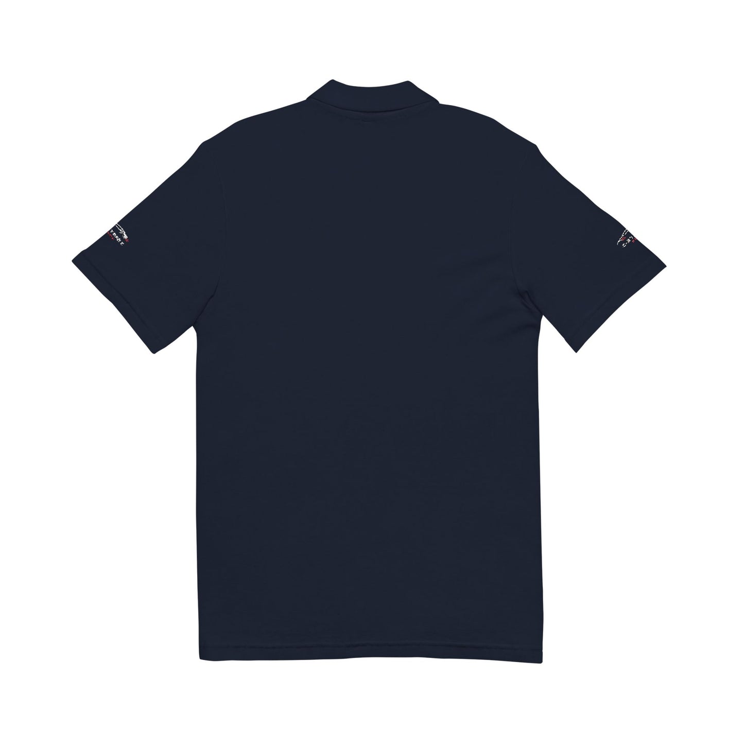 C-RYDERZ Embroidered Black Polo — 'Never Give Up' Heartbeat Logo Printify