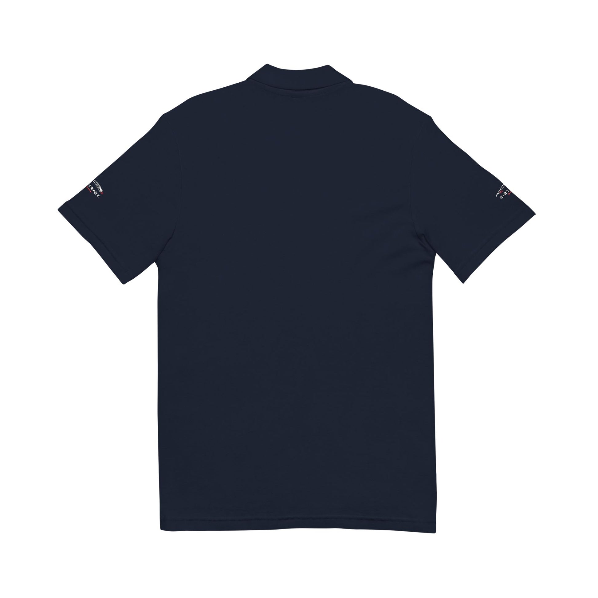 C-RYDERZ Embroidered Black Polo — 'Never Give Up' Heartbeat Logo Printify