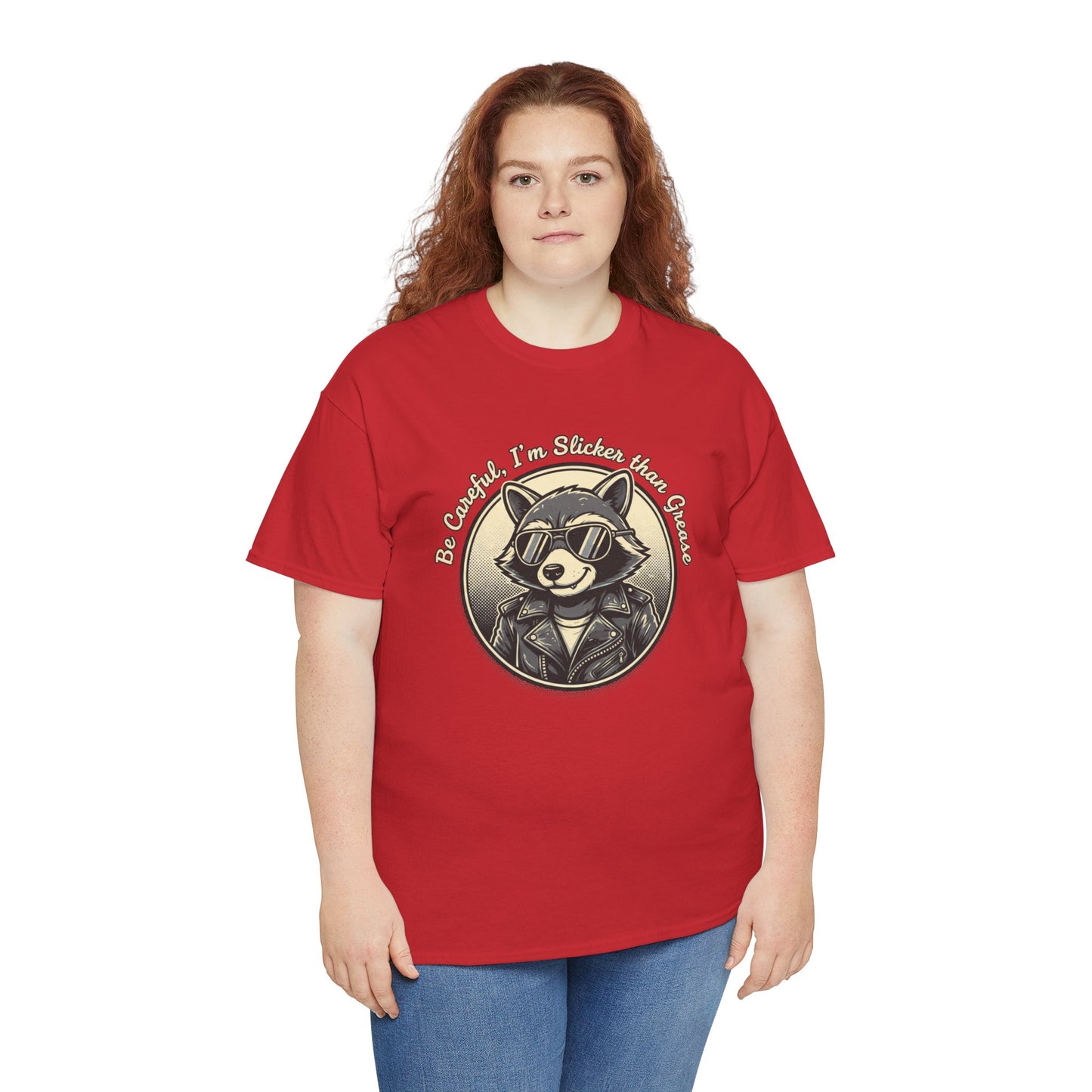Raccoon Detective Graphic Tee — "Be Careful I’m Watching Your Snacks" Vintage Badge T-Shirt