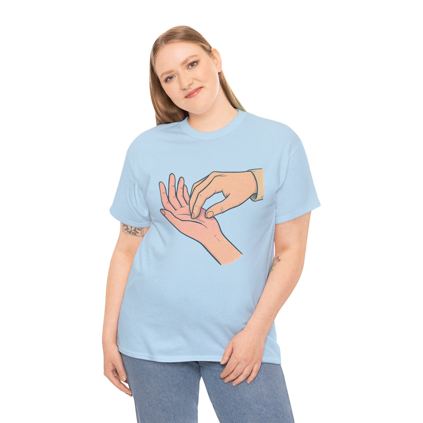 T-Shirt - Gentle Palm Reading Illustration Tee