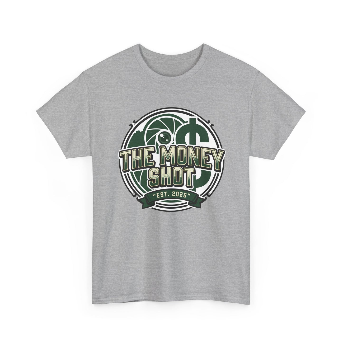 The Money Shot Graphic Tee — Retro Dollar Logo T-Shirt