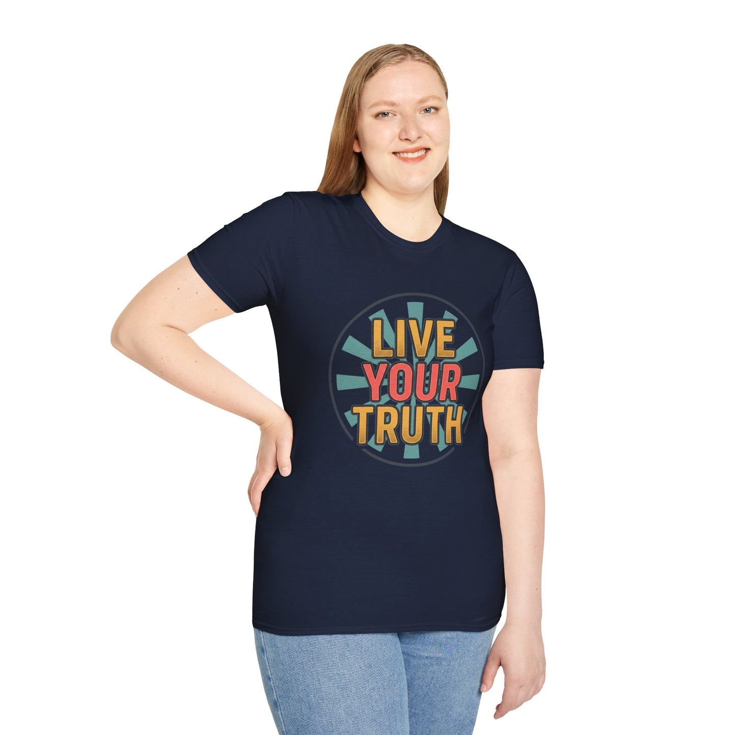 Live Your Truth T-Shirt — Retro Inspirational Graphic Tee