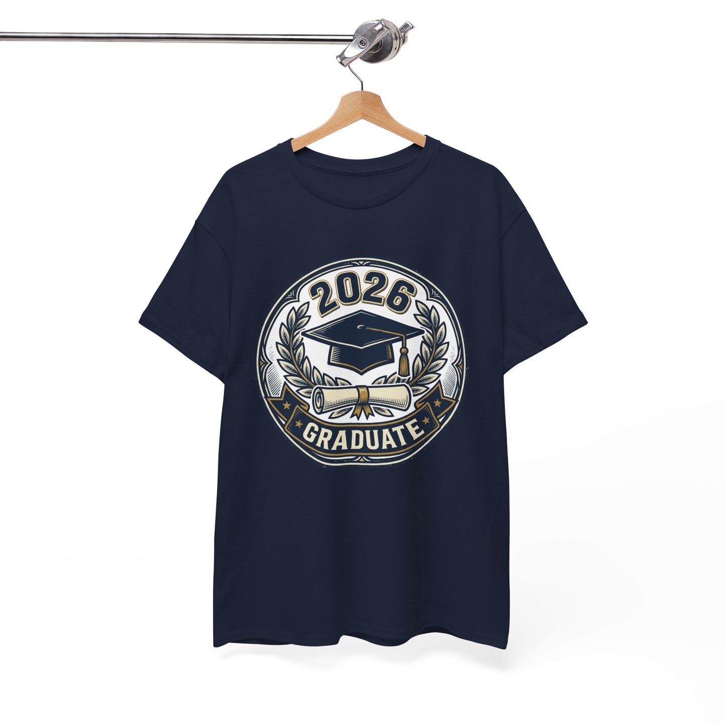 2026 Graduate T-Shirt — Graduation Cap Emblem Tee