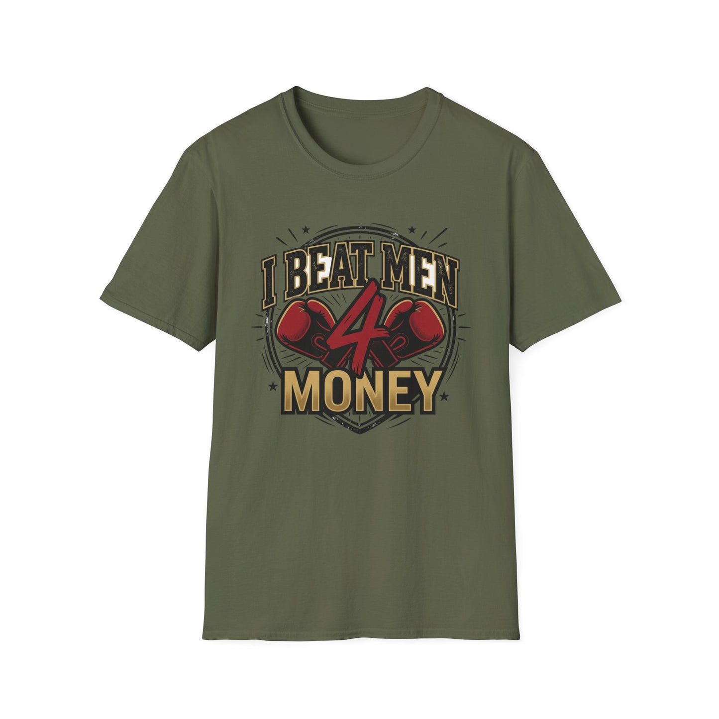 I Beat Men 4 Money Boxing T-Shirt Printify