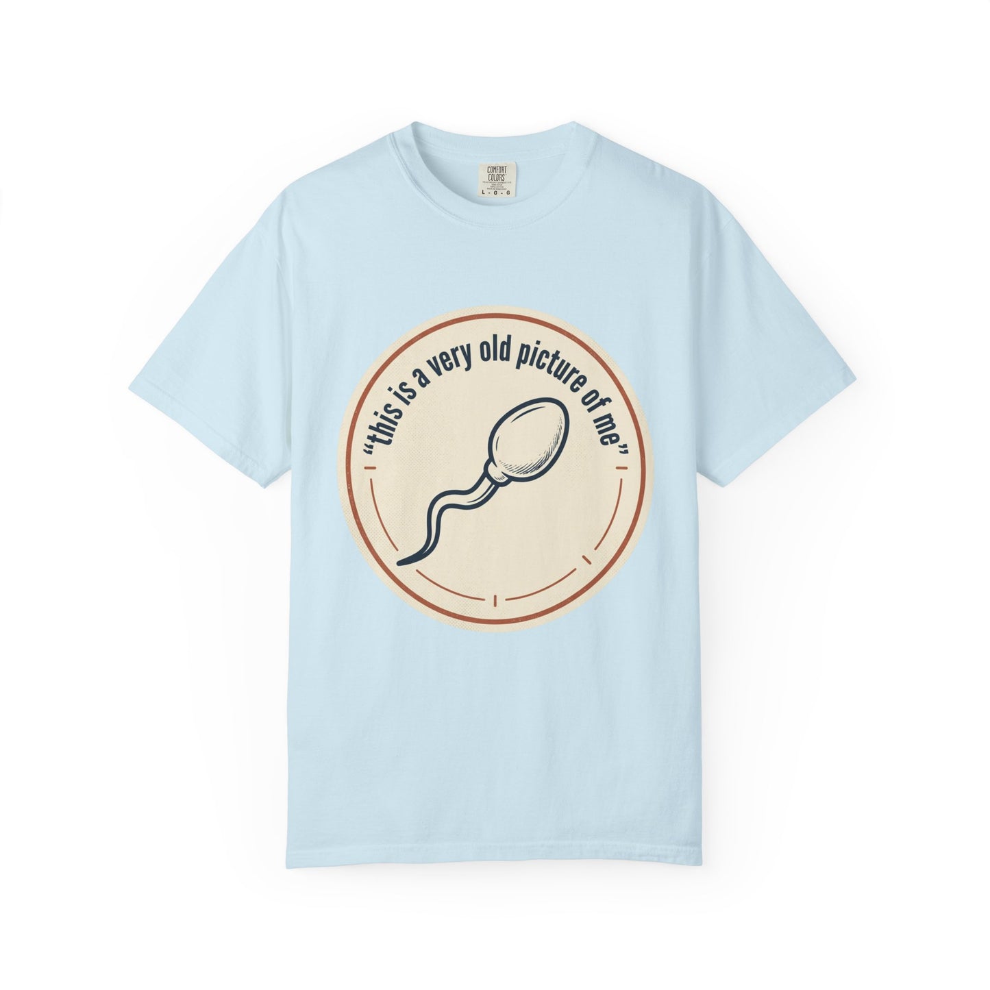 Vintage Sperm Graphic T-Shirt — "this is a very old picture of me"