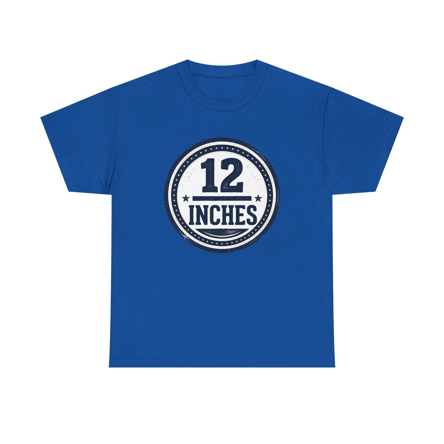12 Inches Badge T-Shirt — Vintage Stamp Graphic Tee