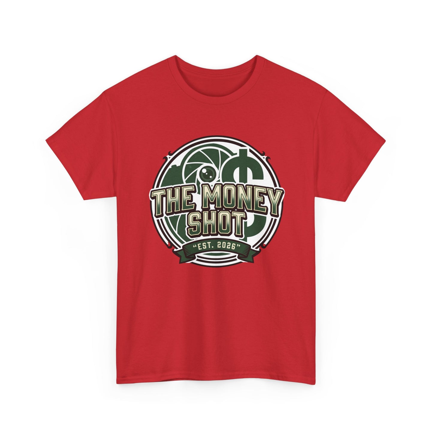 The Money Shot Graphic Tee — Retro Dollar Logo T-Shirt