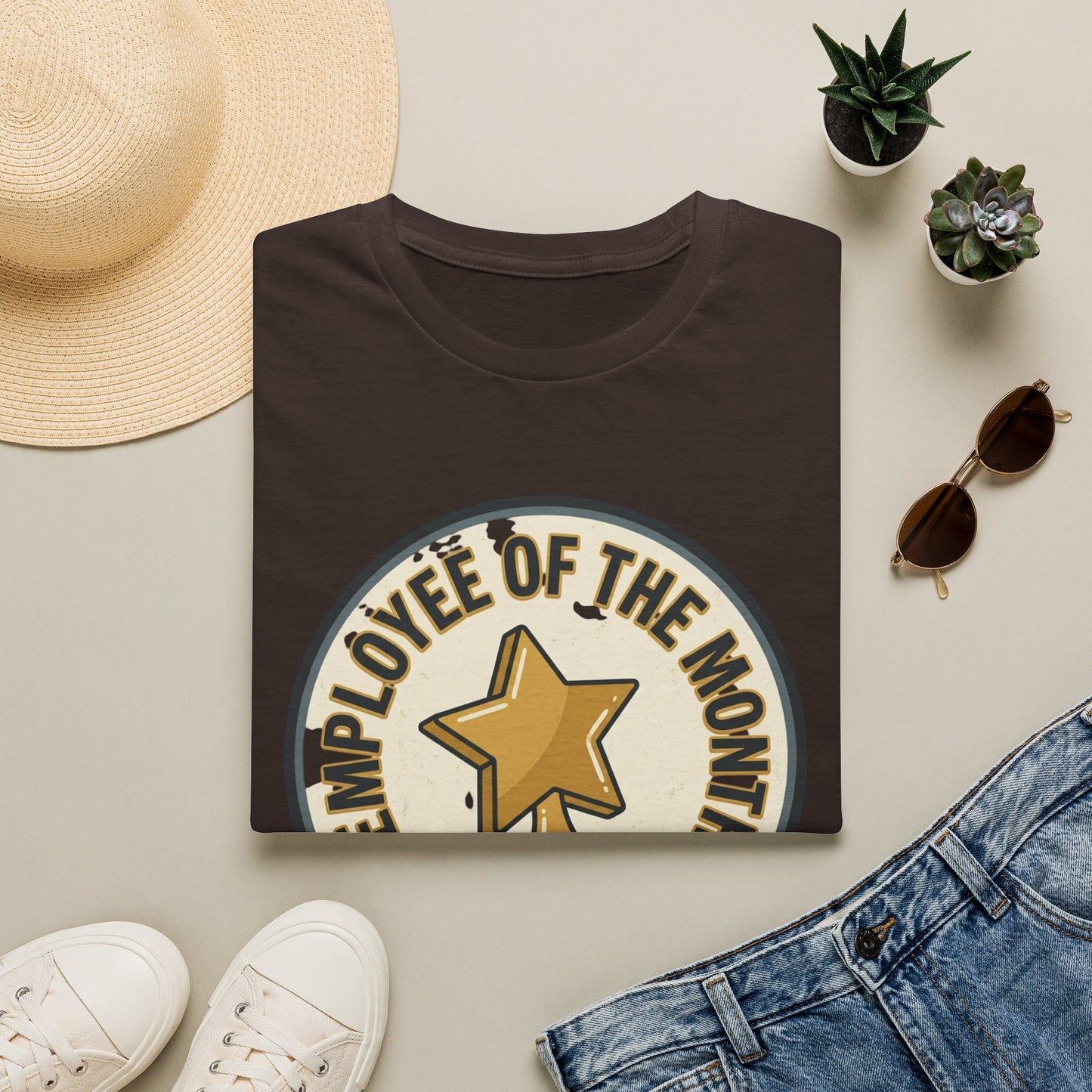 Employee of the Month T-Shirt — Participation Award Star Tee