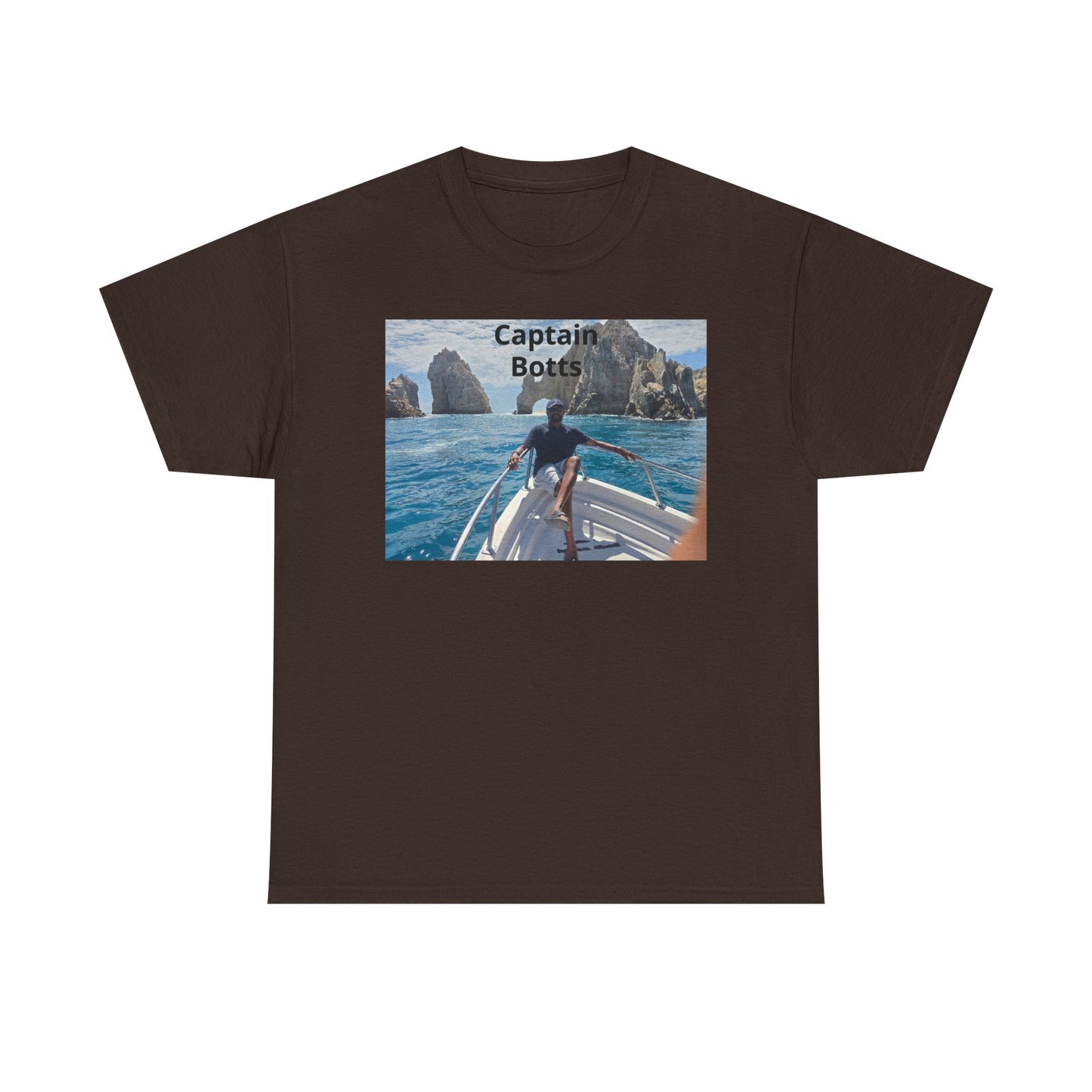 Larry T-Shirt — "Captain Botts" Boat Photo Graphic Tee | Nautical Vacation Crew Shirt