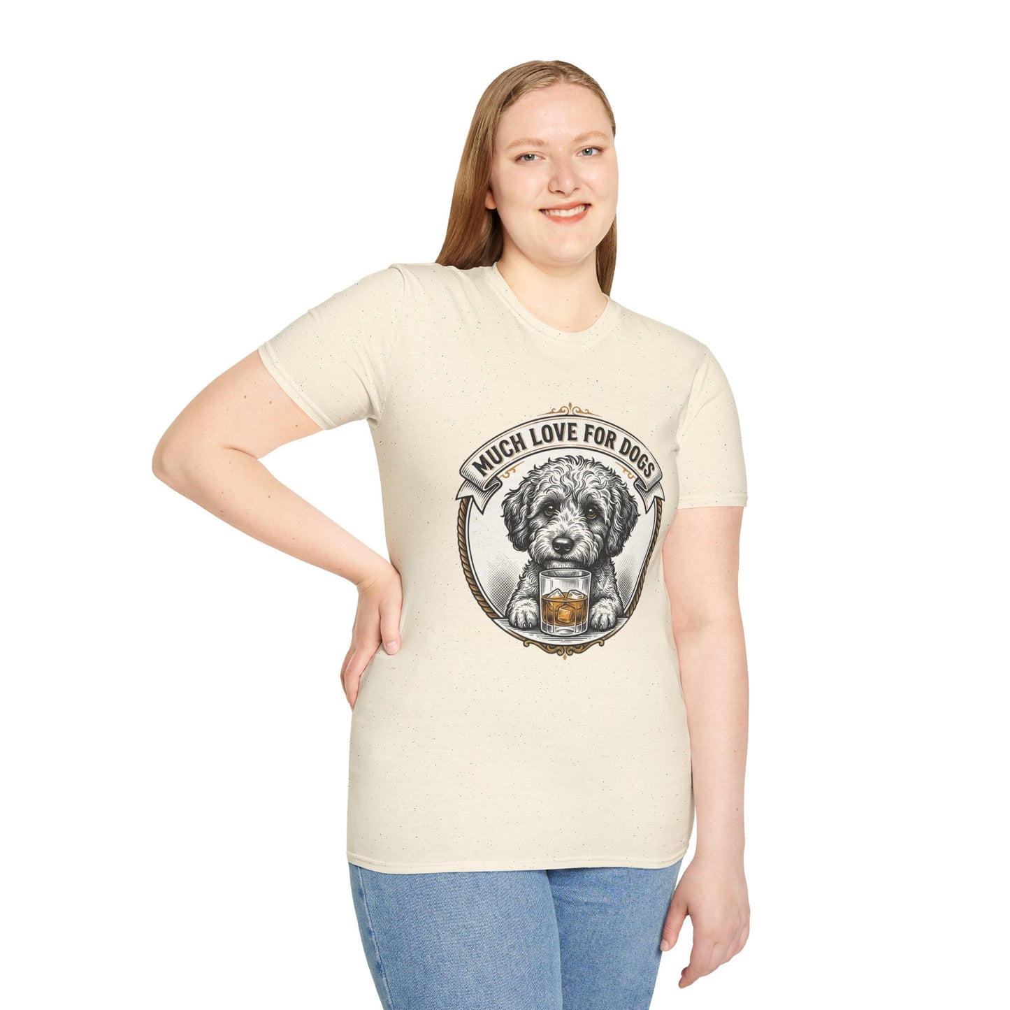 Much Love for Dogs T-Shirt — Vintage Dog Illustration Tee