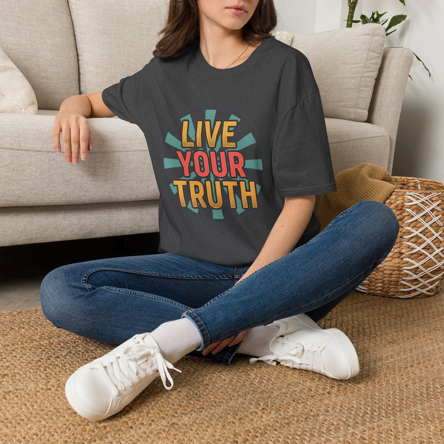 Live Your Truth T-Shirt — Retro Inspirational Graphic Tee