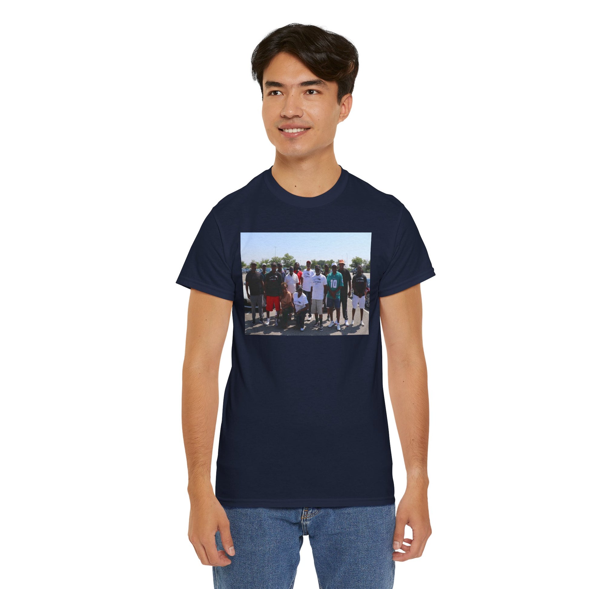 C-RYDERZ Group Photo Custom Tee — Personalized Reunion & Team Picture Shirt Printify