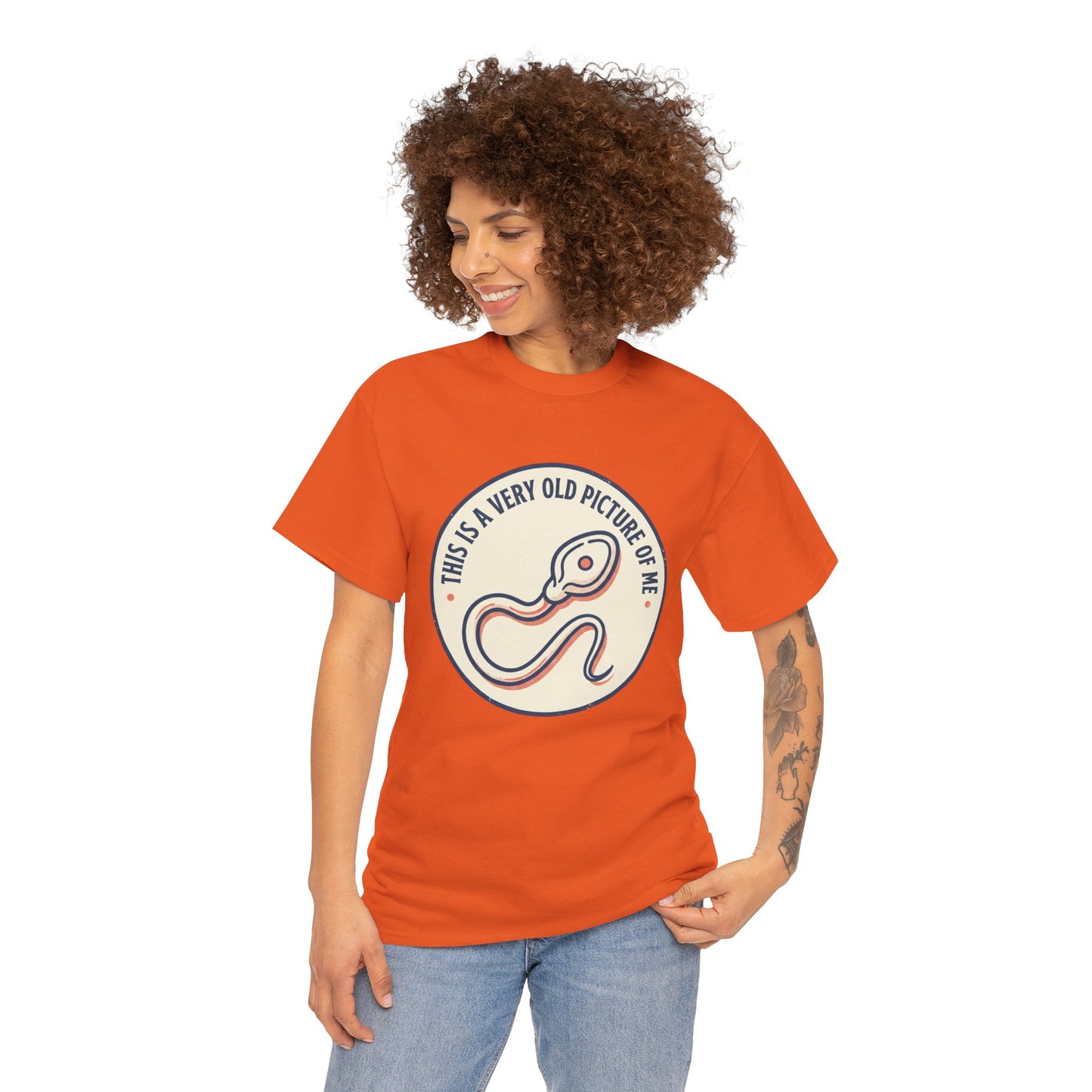 "This Is A Very Old Picture Of Me" Retro Snake Graphic Tee