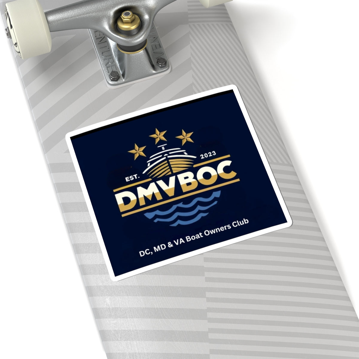 DMVBOC Boat Owners Club Sticker — DC MD & VA Nautical Emblem (Kiss-Cut)