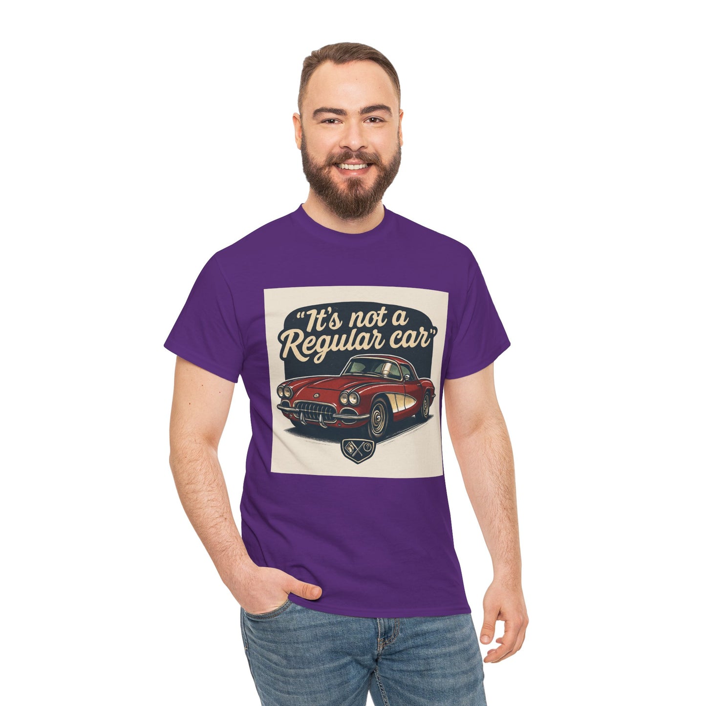 Classic Car Tee — "It's Not a Regular Car" Vintage Muscle Car Shirt Printify