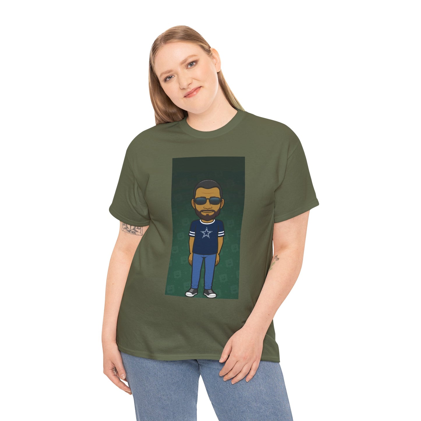 Cartoon Guy Graphic Tee — Personalized Avatar Shirt Printify