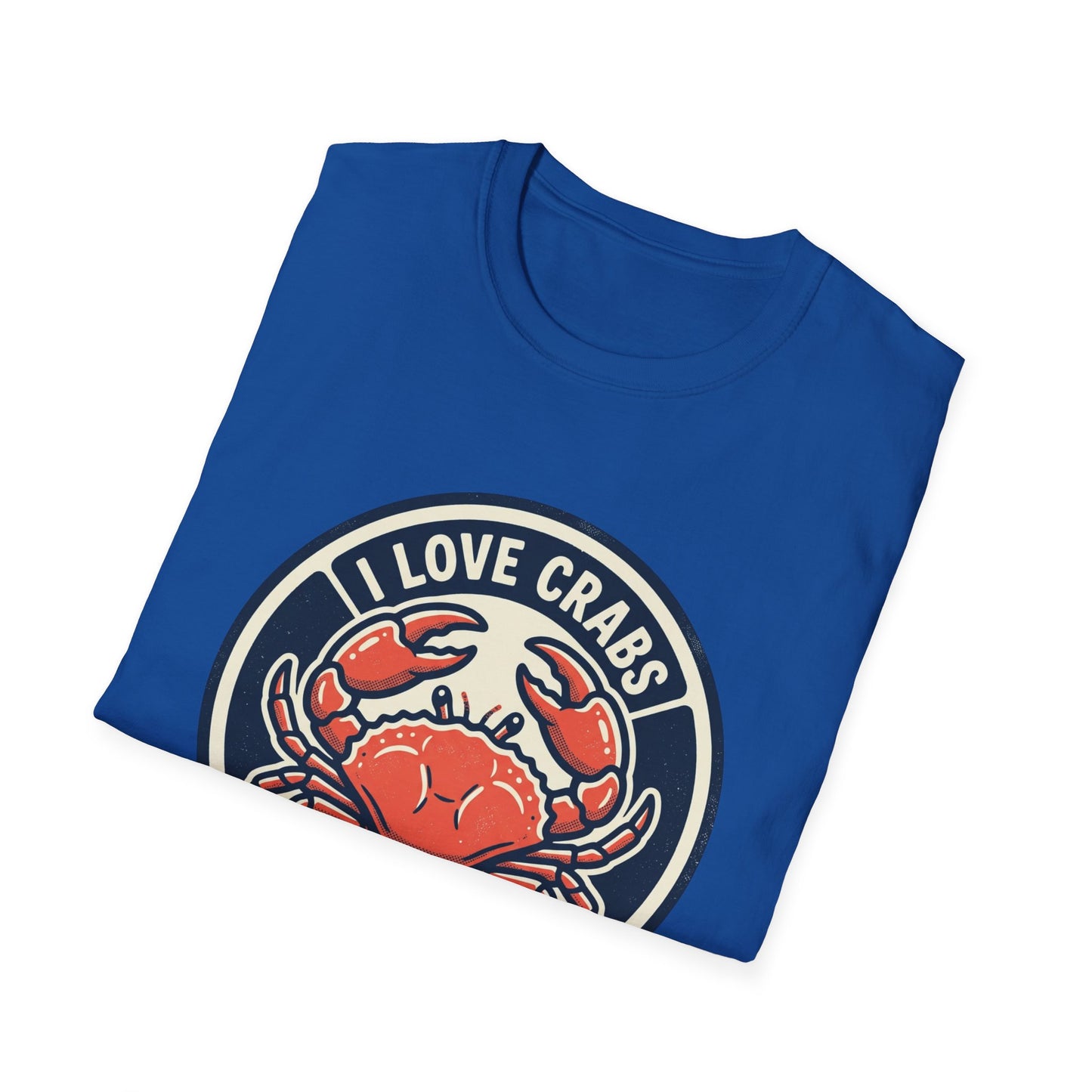 Crab Lover T-Shirt — I Love Crabs Vintage Seafood Graphic Tee