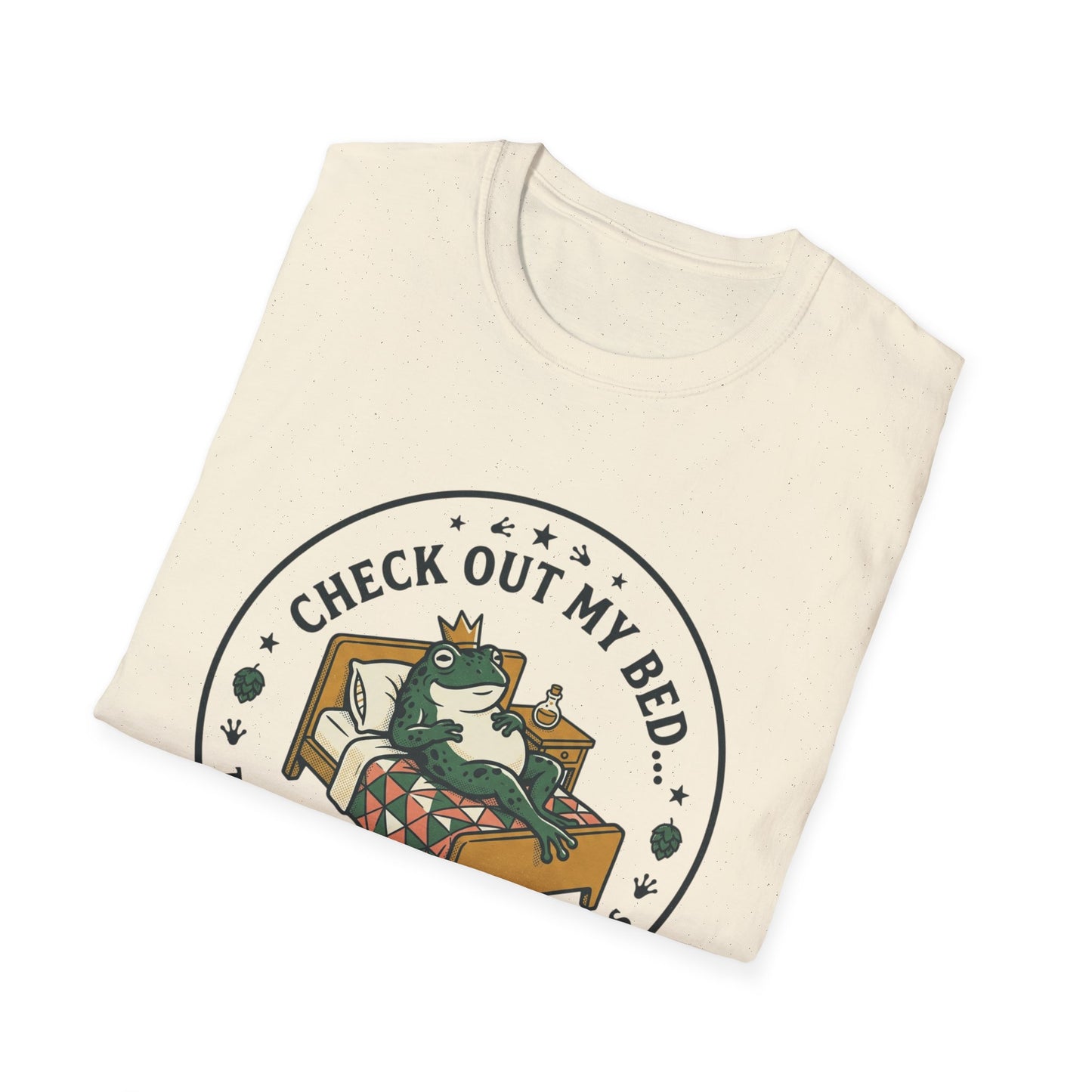 "Check Out My Bed" Cat Illustration Tee (There’s Where the Magic Happens)