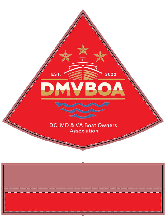 DMVBOA Logo Santa Hat — DC MD & VA Boat Owners Association Holiday Hat