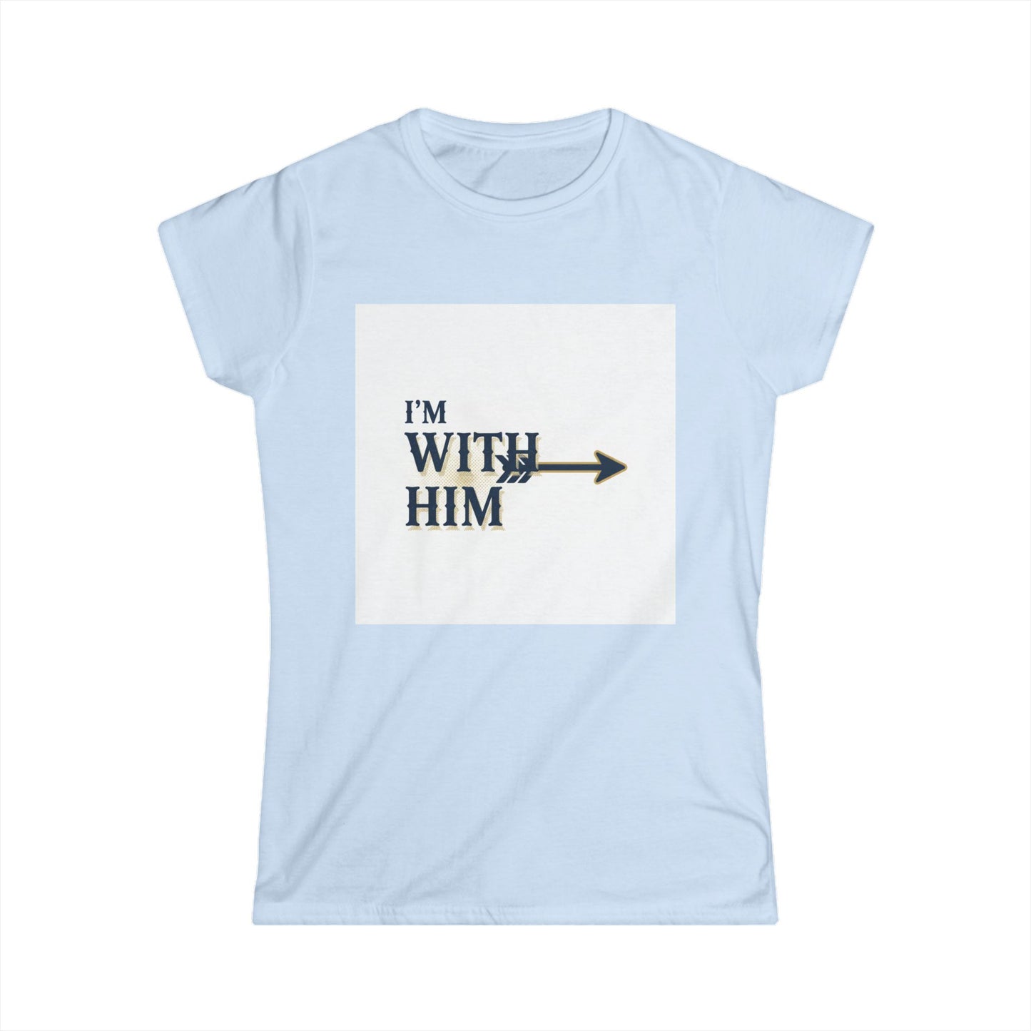 I'm With Him Arrow Tee — Women's Couple T-Shirt