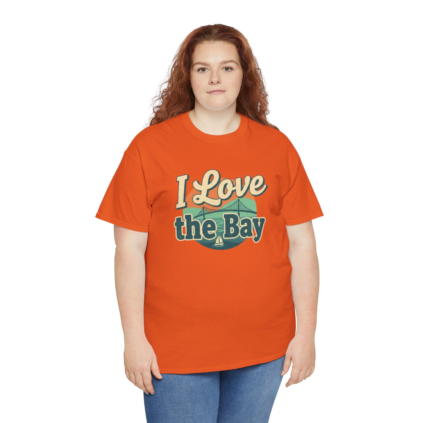 I Love the Bay T-Shirt — Retro Coastal Tee for Bay Lovers