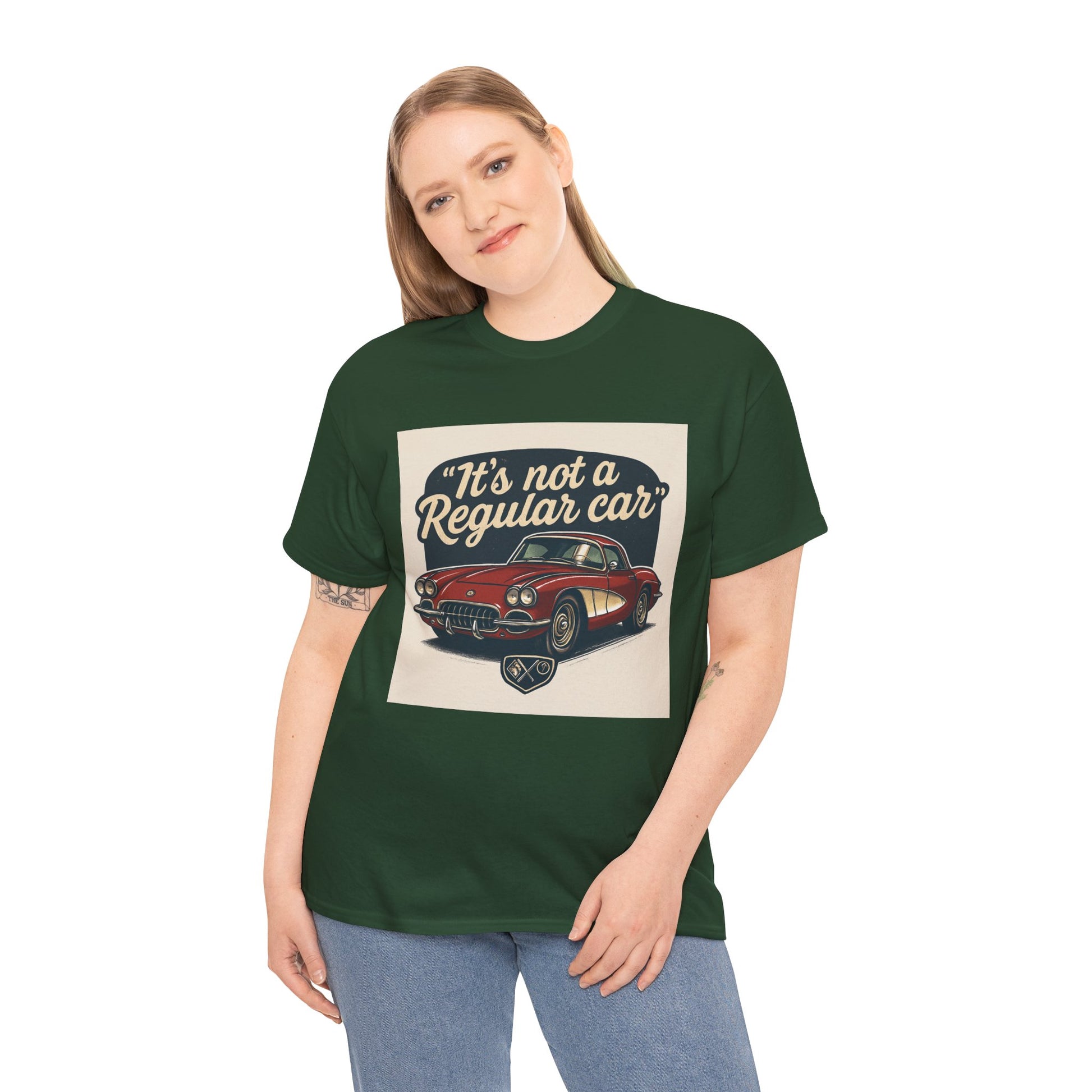 Classic Car Tee — "It's Not a Regular Car" Vintage Muscle Car Shirt Printify