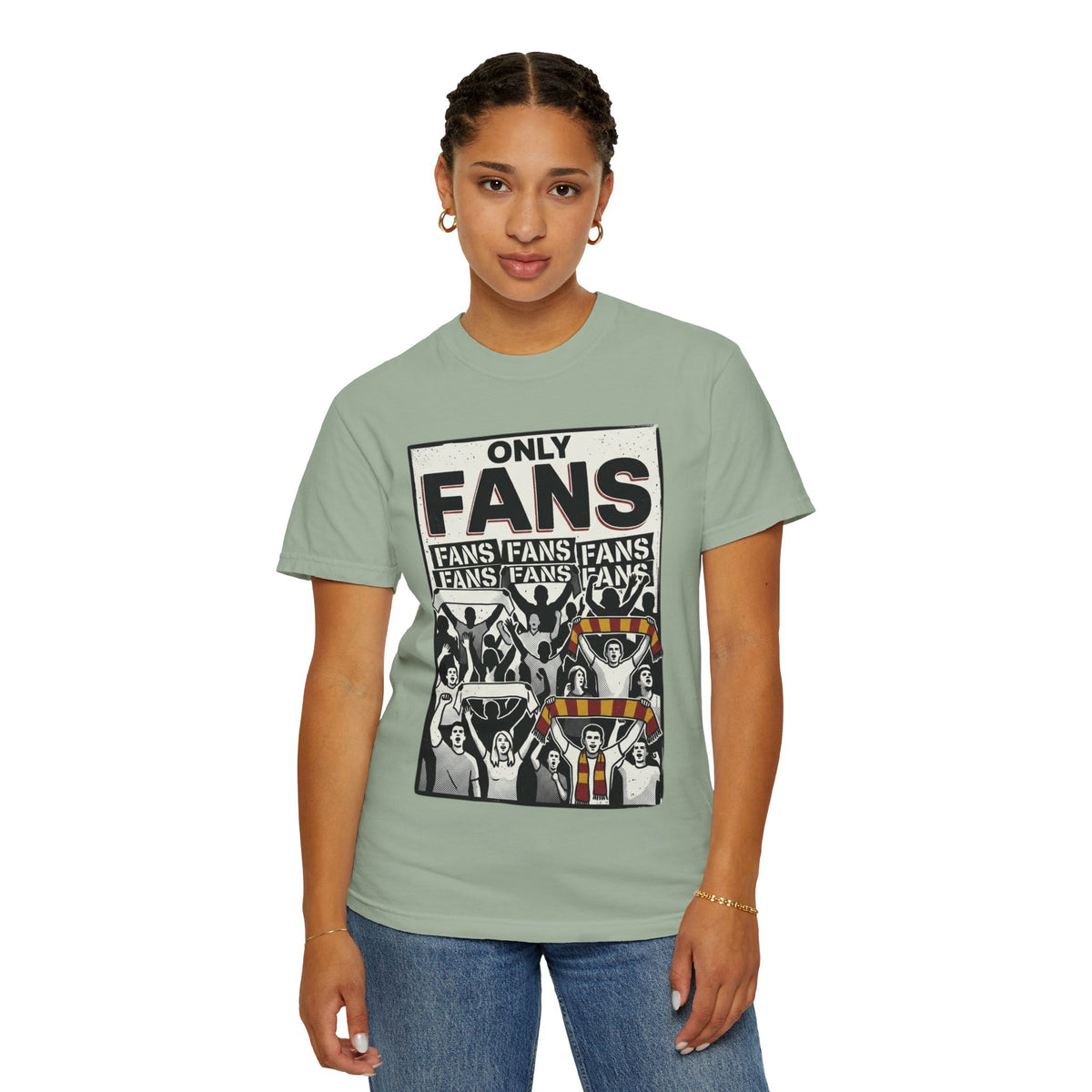 Only Fans Crowd Graphic T-Shirt — Vintage Sports Fan Tee