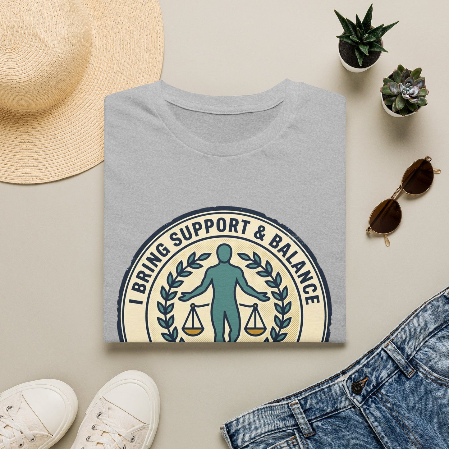 I Bring Support & Balance Graphic Tee-Balance & Support T-Shirt