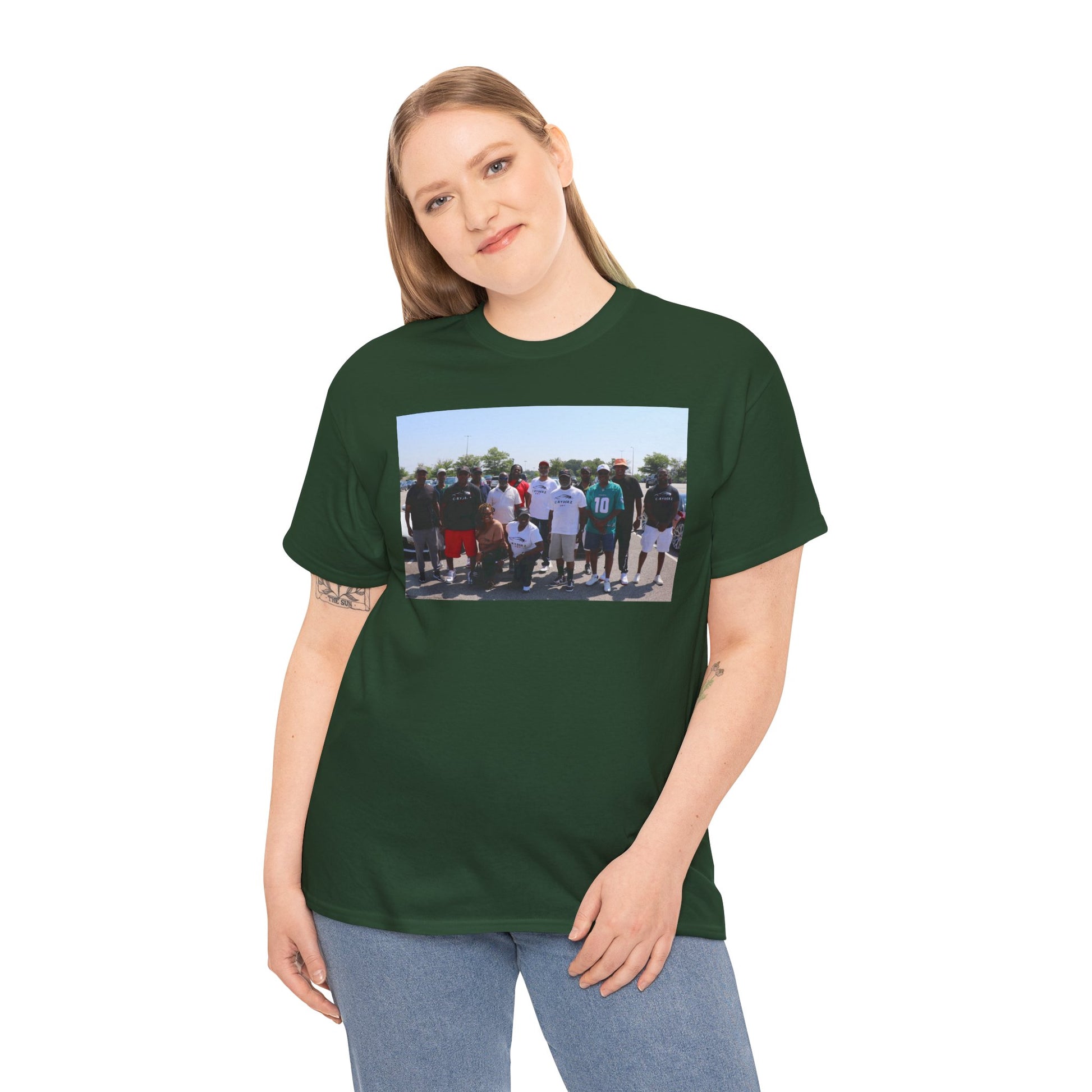 C-RYDERZ Group Photo Custom Tee — Personalized Reunion & Team Picture Shirt Printify