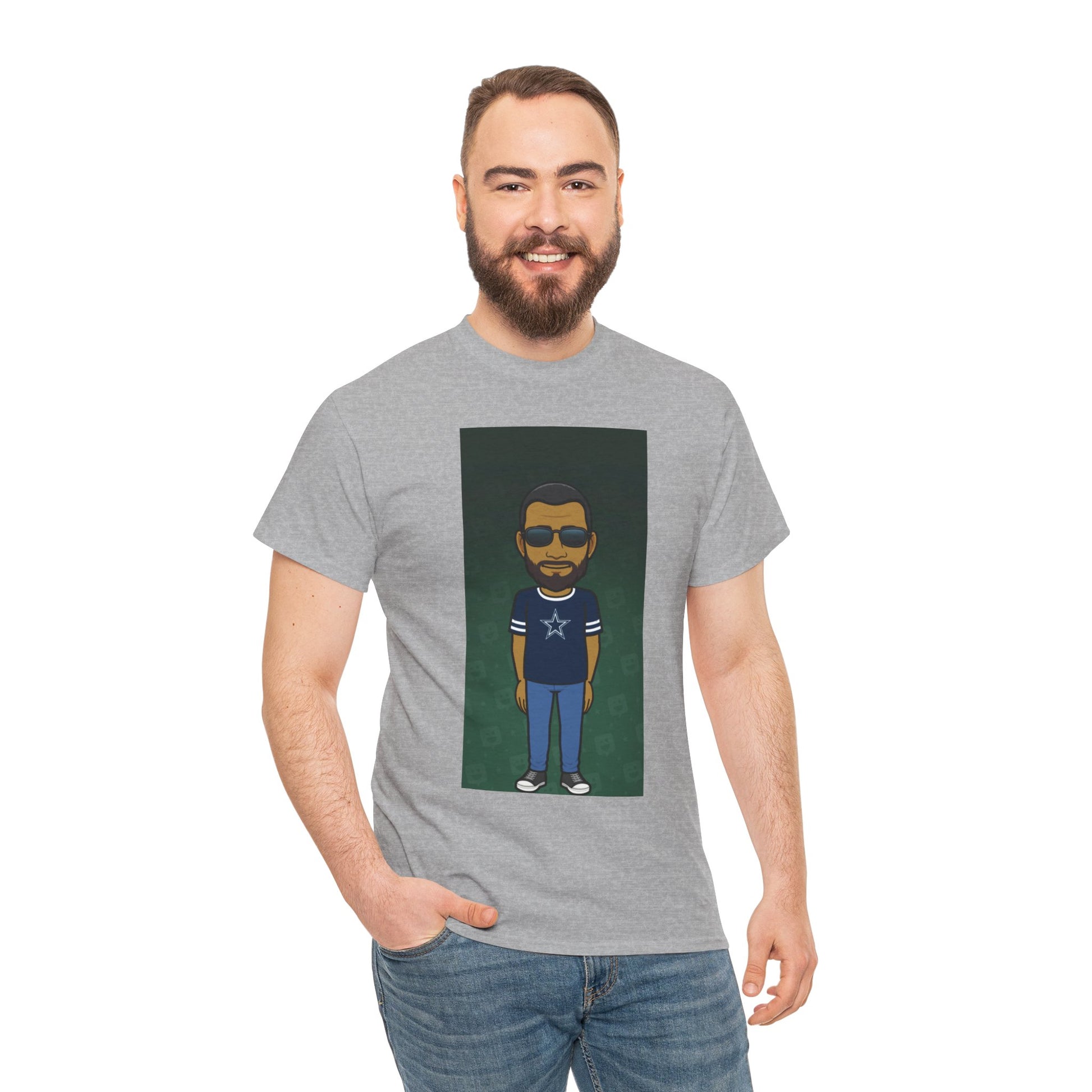 Cartoon Guy Graphic Tee — Personalized Avatar Shirt Printify