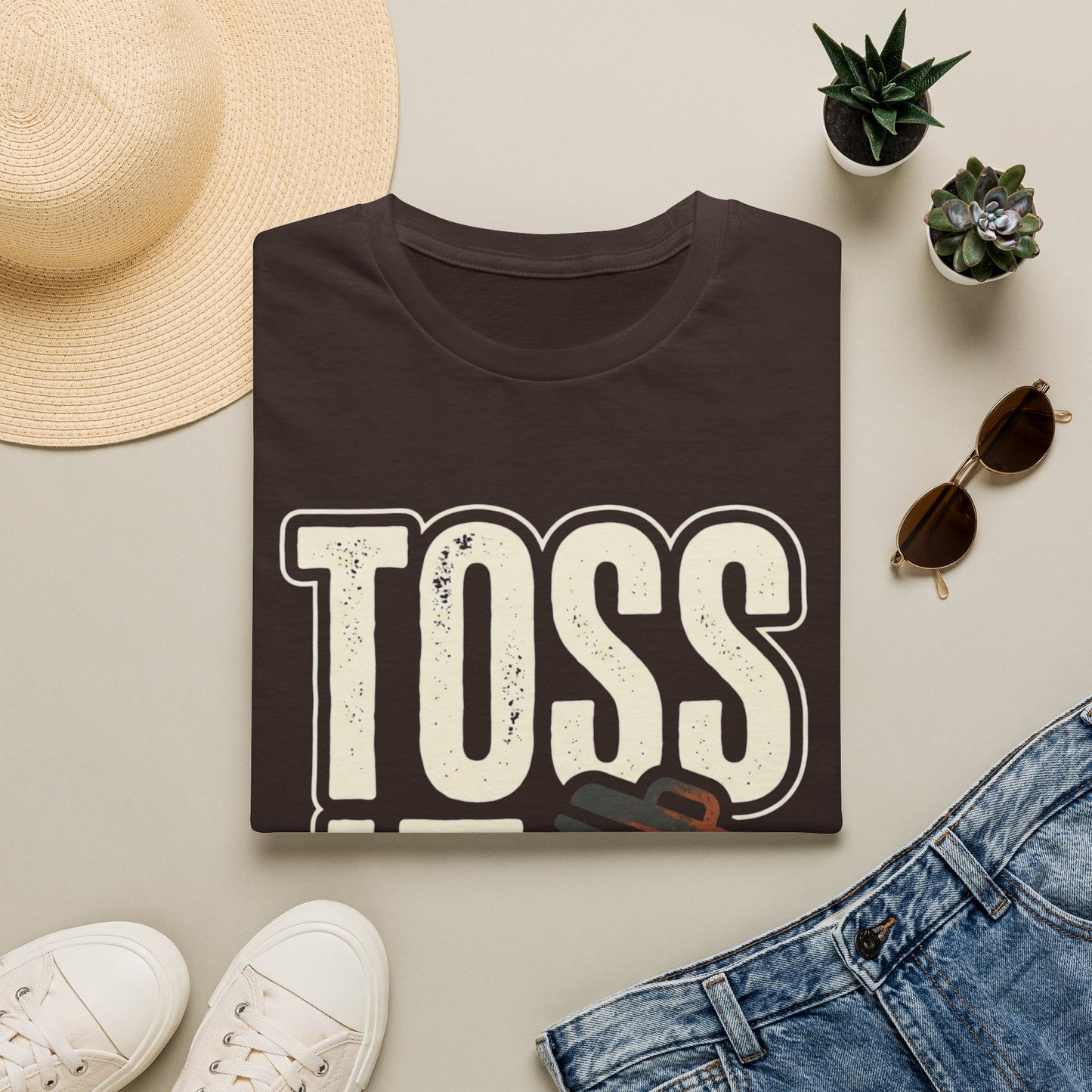 Toss It Graphic T‑Shirt — Casual Recycling / Trash Toss Tee