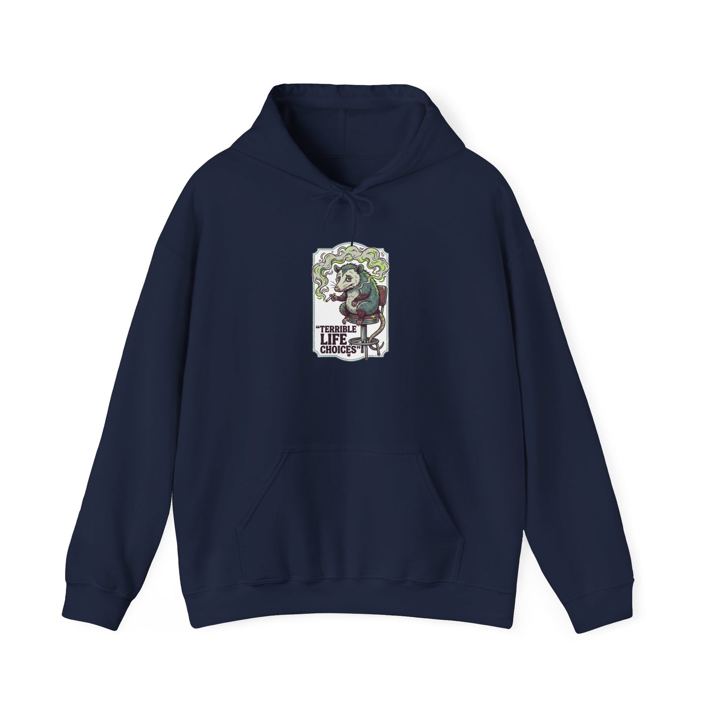 Smoking Frog Hoodie | absurdist animal, ironic alt meme sweatshirt
