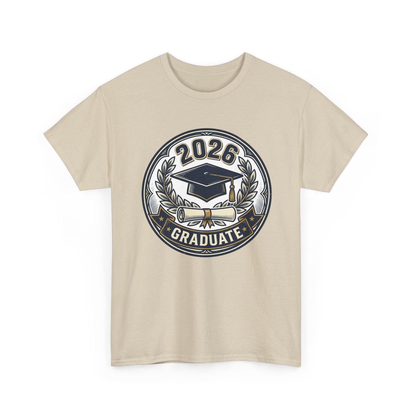 2026 Graduate T-Shirt — Graduation Cap Emblem Tee