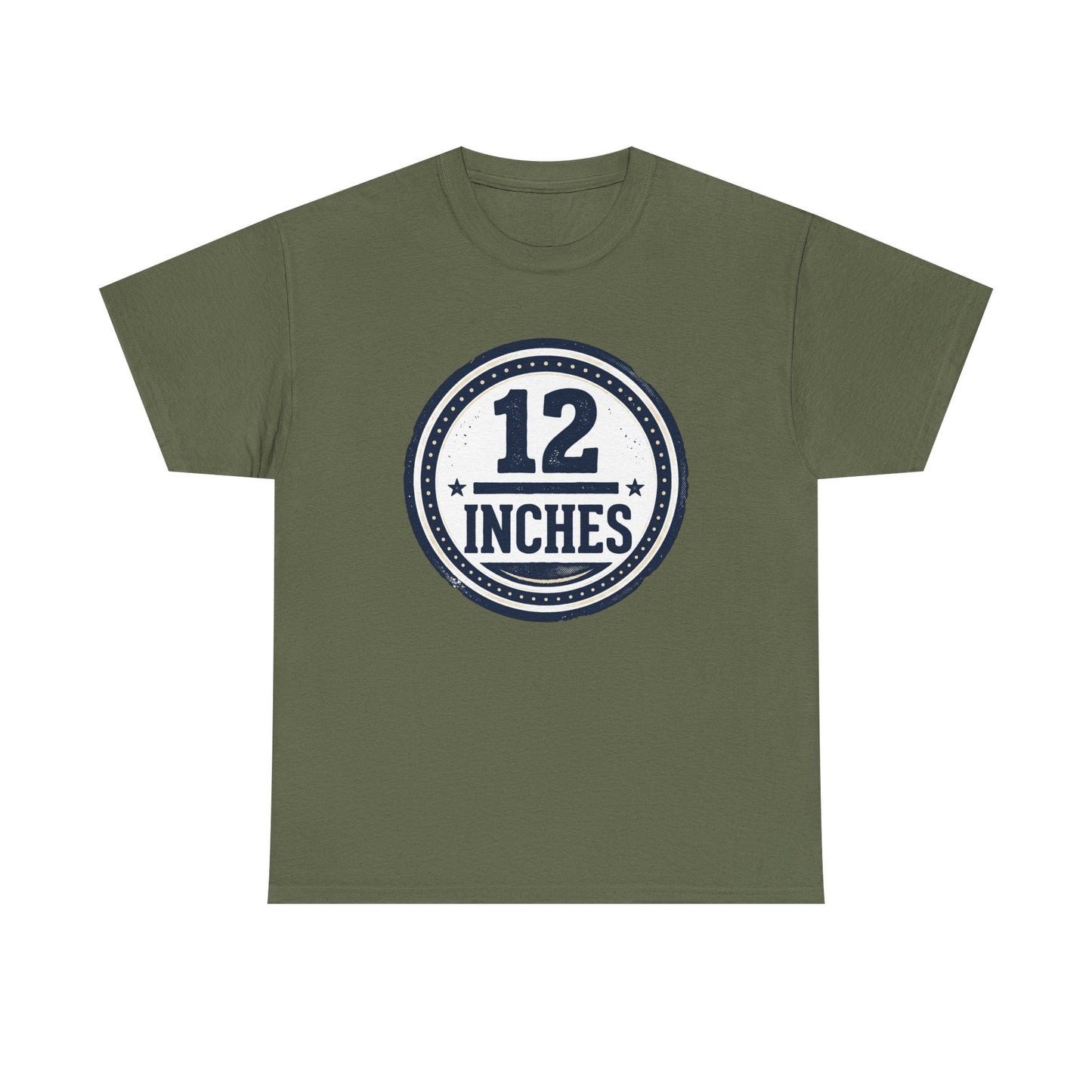 12 Inches Badge T-Shirt — Vintage Stamp Graphic Tee