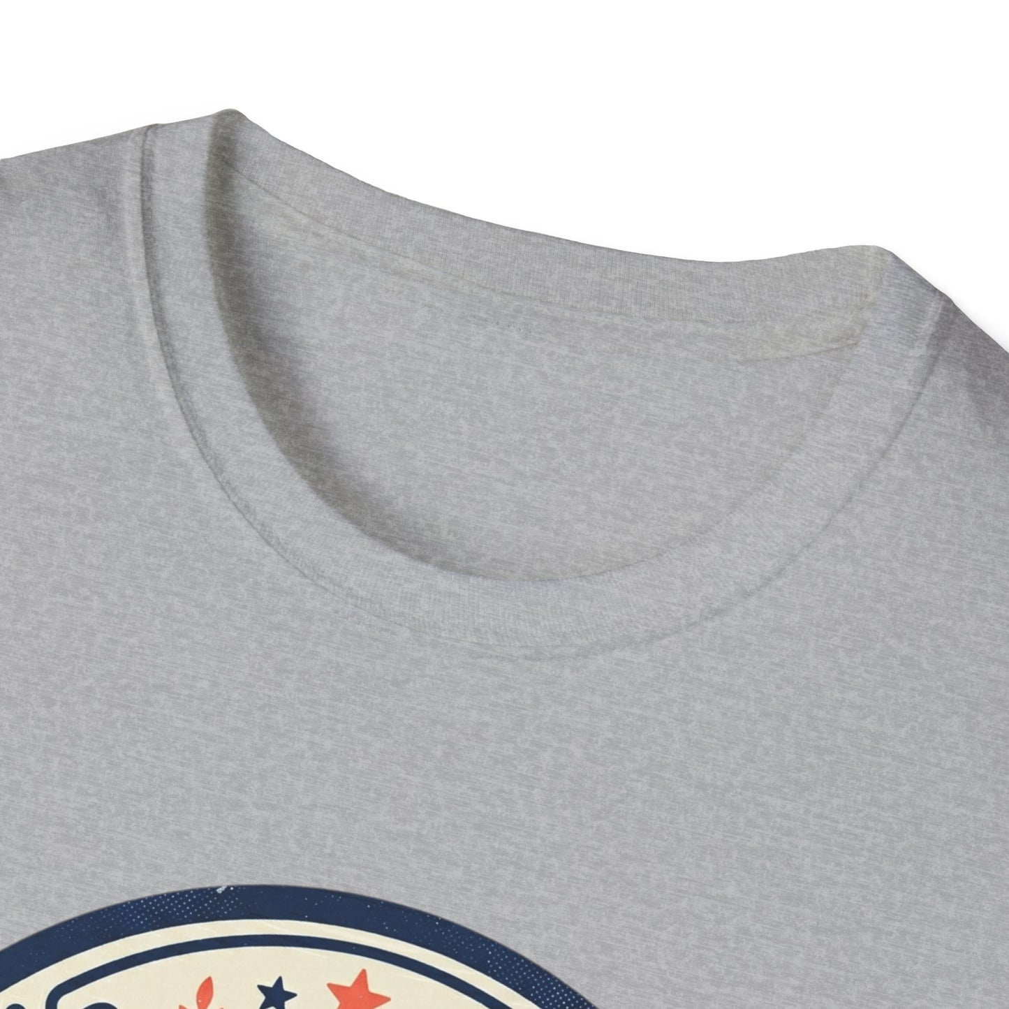 I Am Her Women’s T-Shirt — Empowering Mom & Woman Pride Vintage Badge Tee
