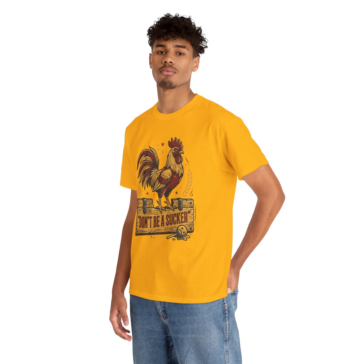 Rooster 'Don't Be a Sucker' Graphic Tee Printify