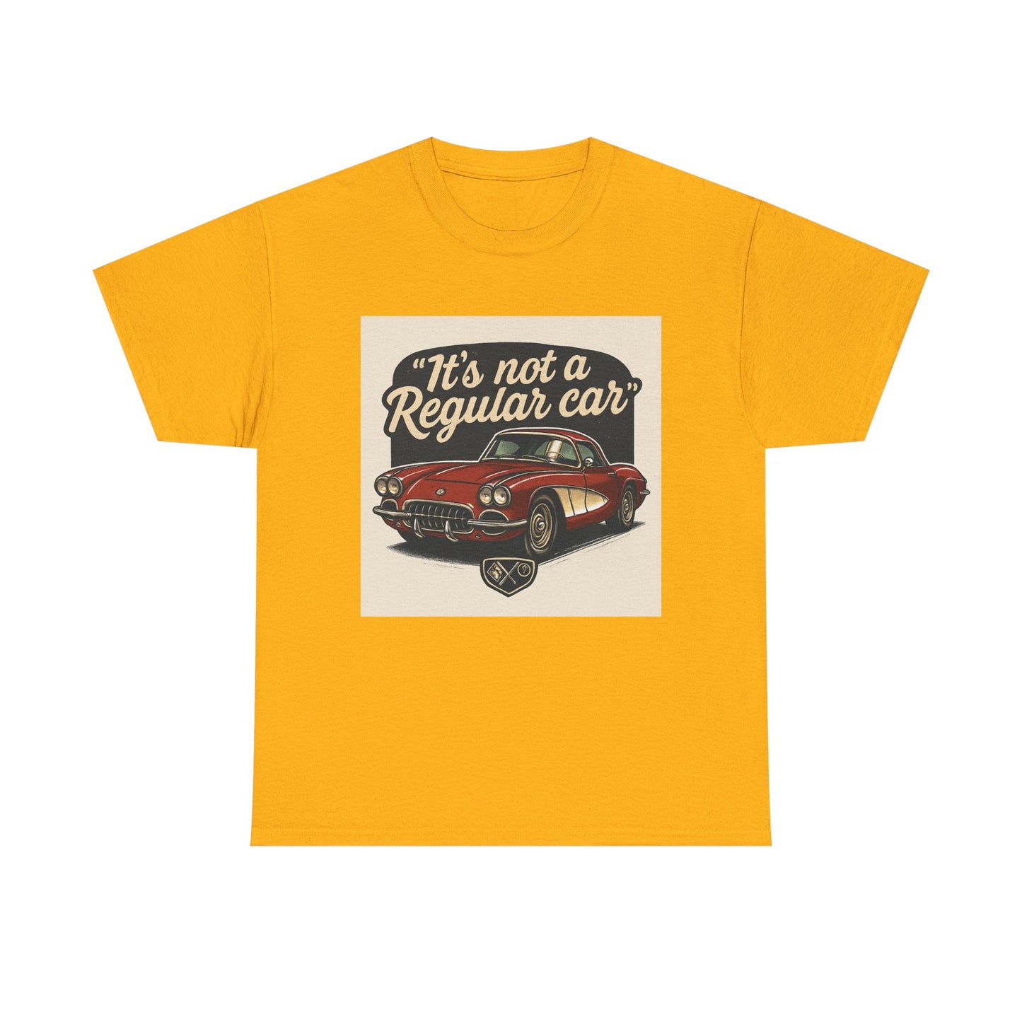 Classic Car Tee — "It's Not a Regular Car" Vintage Muscle Car Shirt Printify