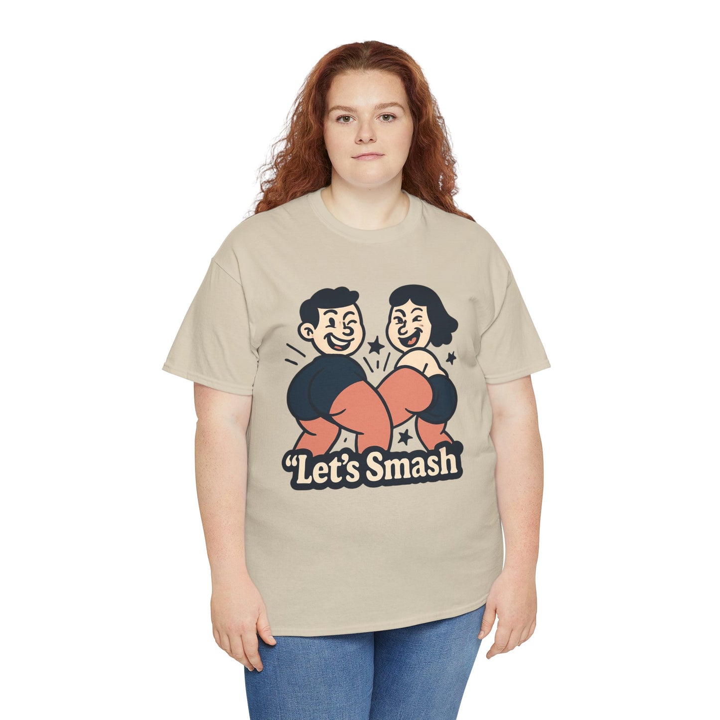 Let's Smash Tee — Retro Couples Valentine's T-Shirt
