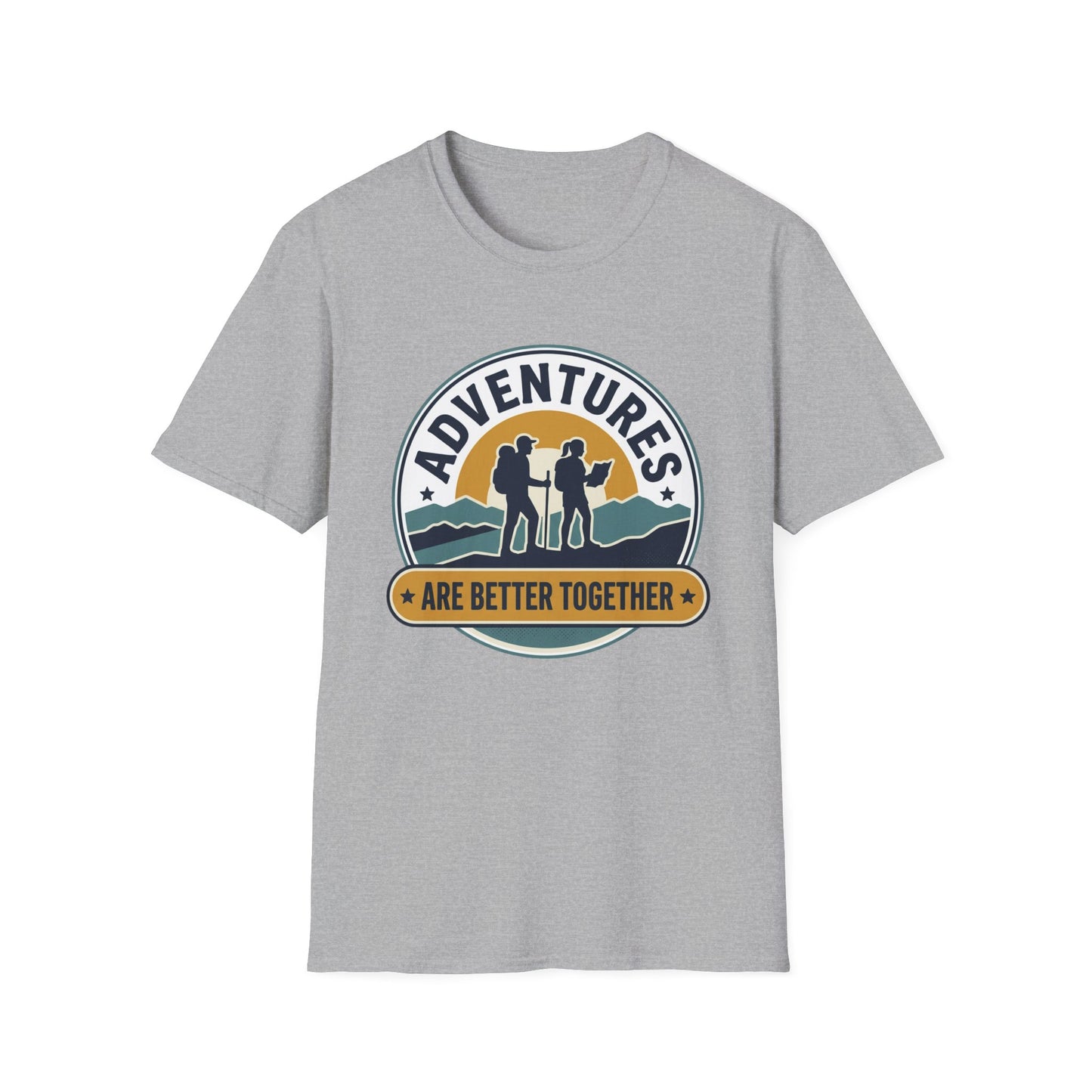 Adventures Are Better Together T-Shirt — Couples Hiking Outdoor Graphic Tee