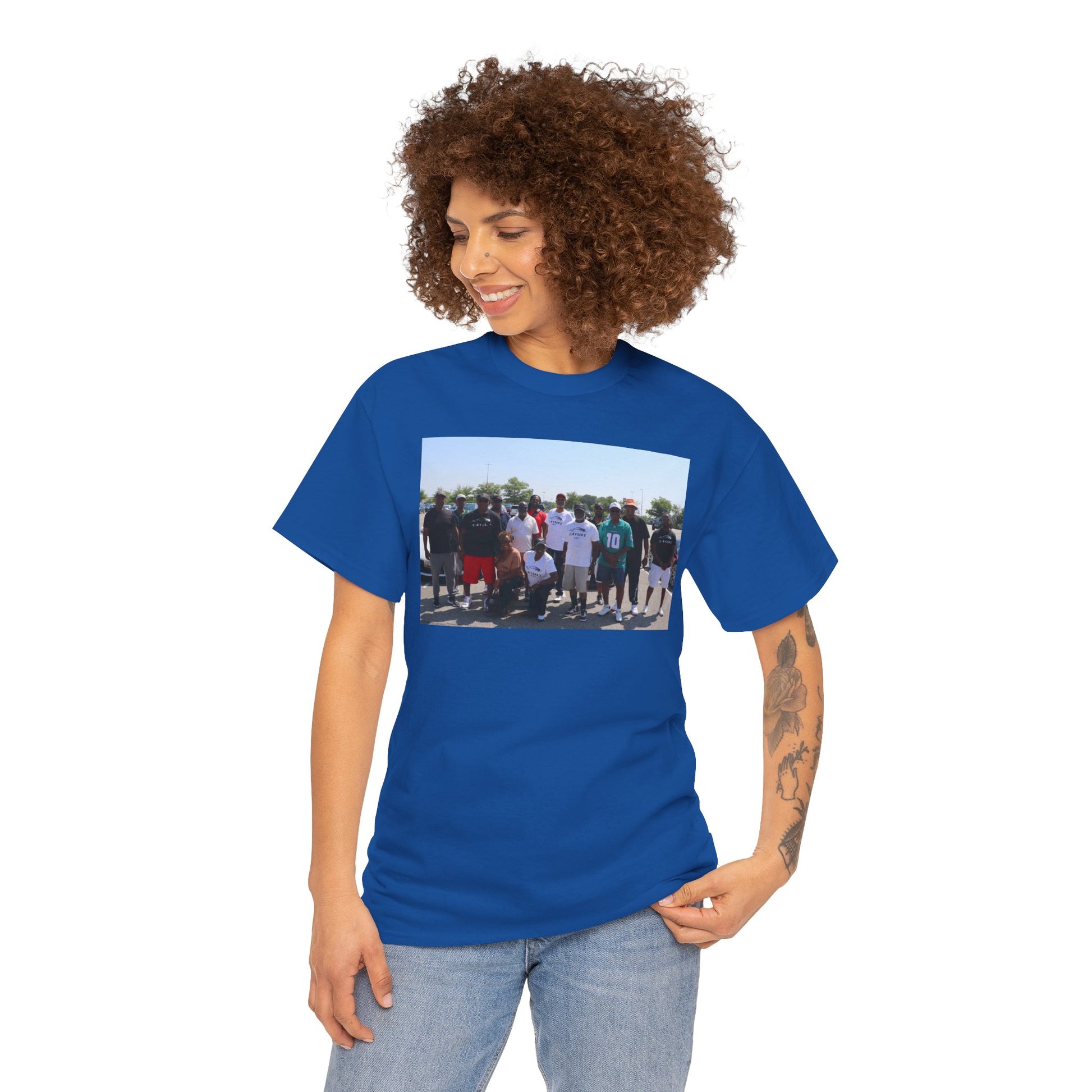 C-RYDERZ Group Photo Custom Tee — Personalized Reunion & Team Picture Shirt Printify