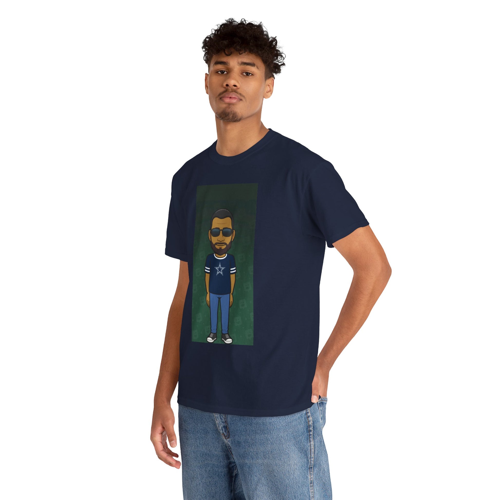 Cartoon Guy Graphic Tee — Personalized Avatar Shirt Printify