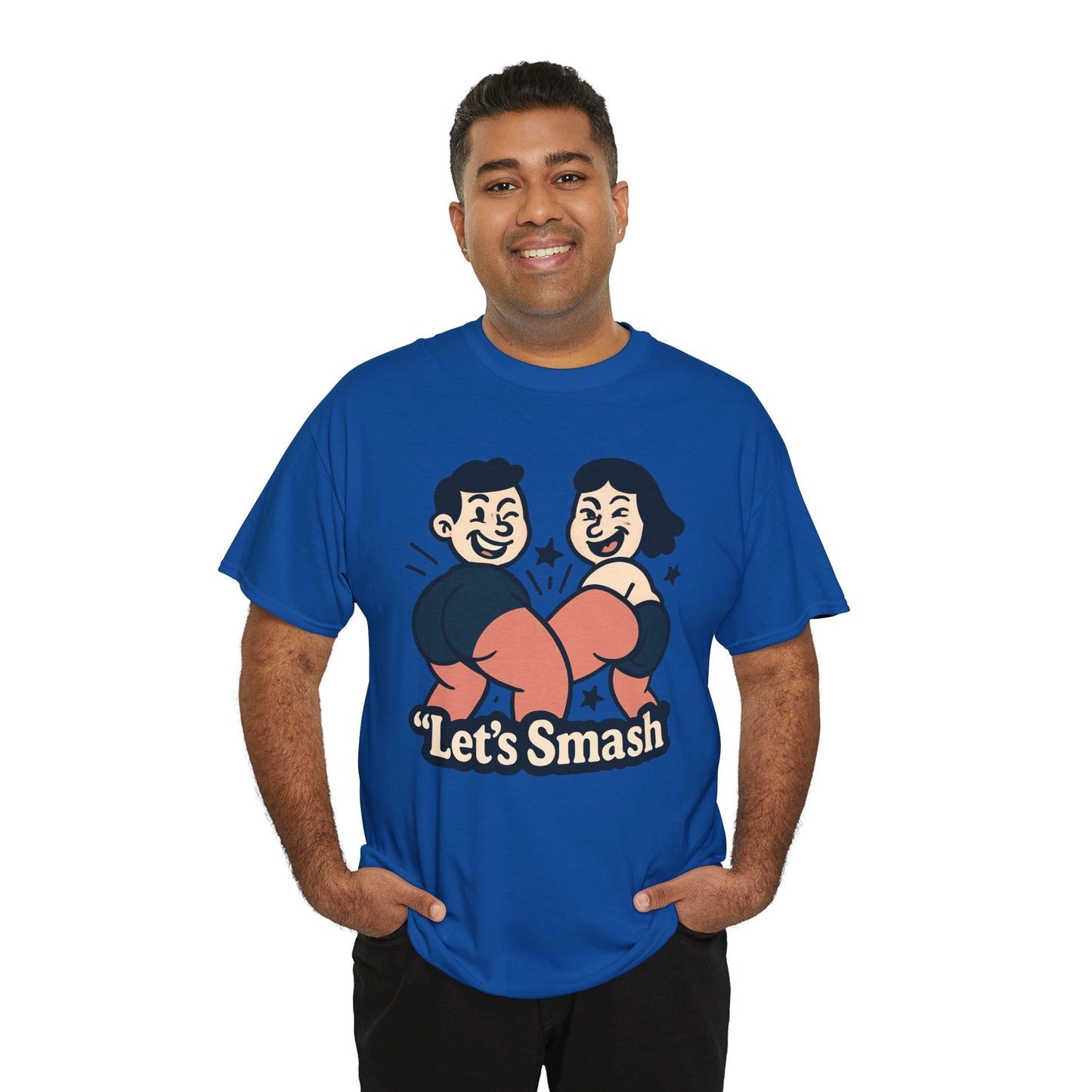 Let's Smash Tee — Retro Couples Valentine's T-Shirt