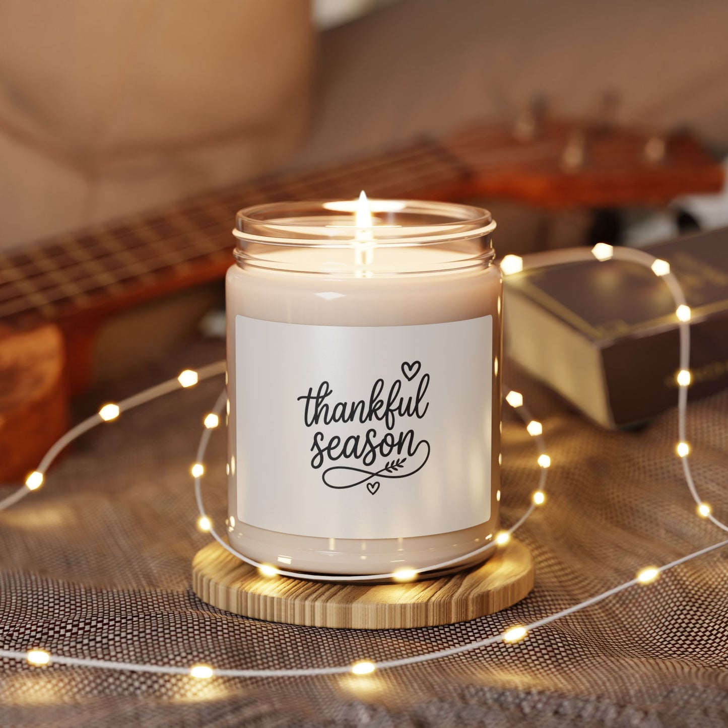 Thankful Season Candle, Thanksgiving soy candle, Fall pumpkin spice candle