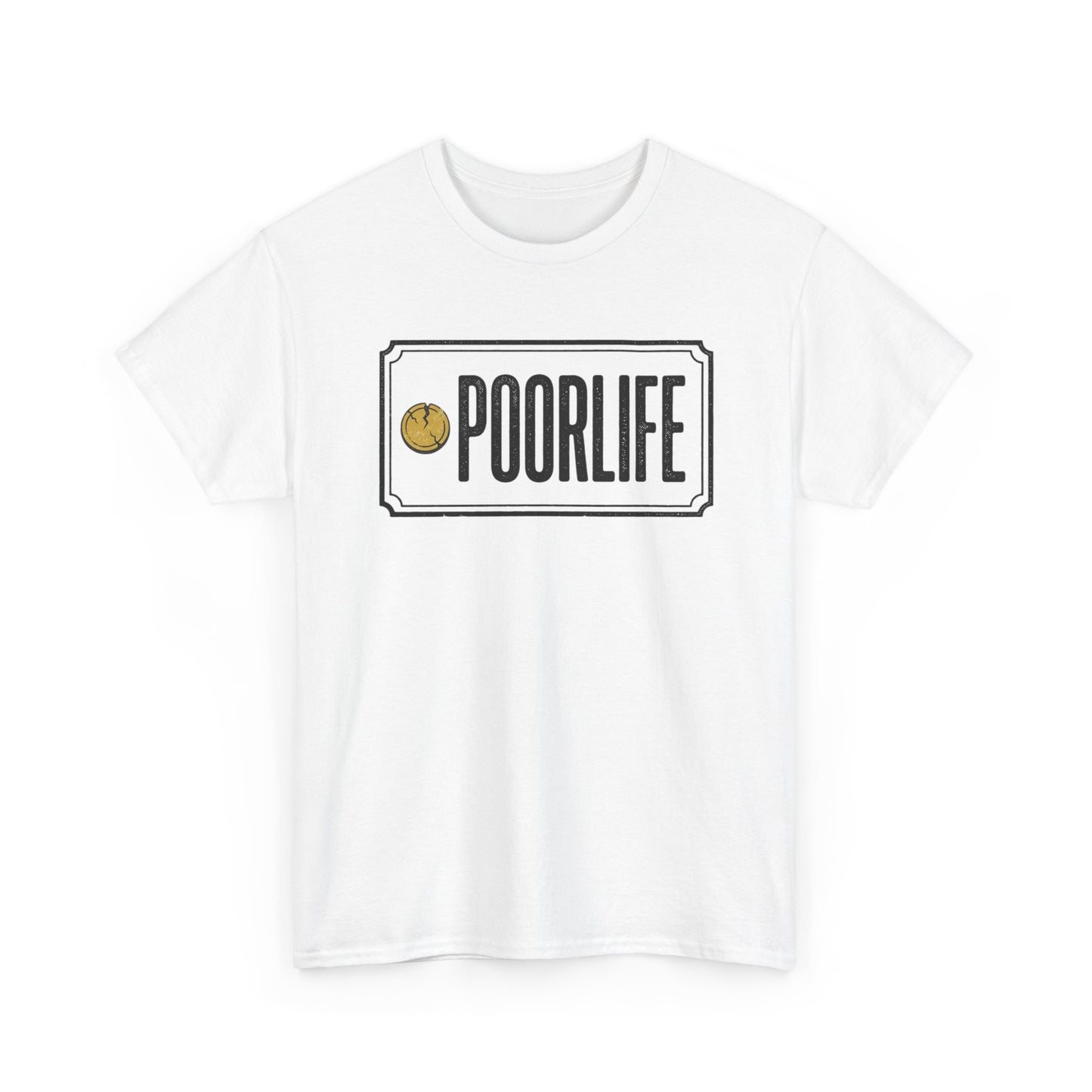 'Poor Life' Vintage Coin Graphic Tee