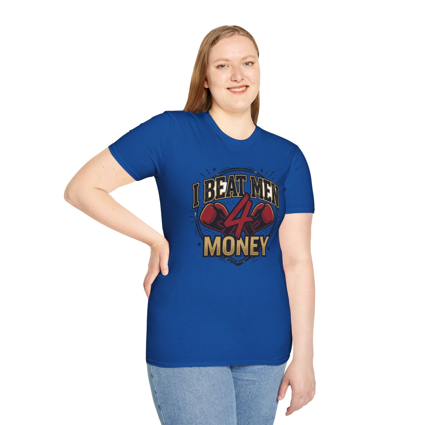 I Beat Men 4 Money Boxing T-Shirt Printify