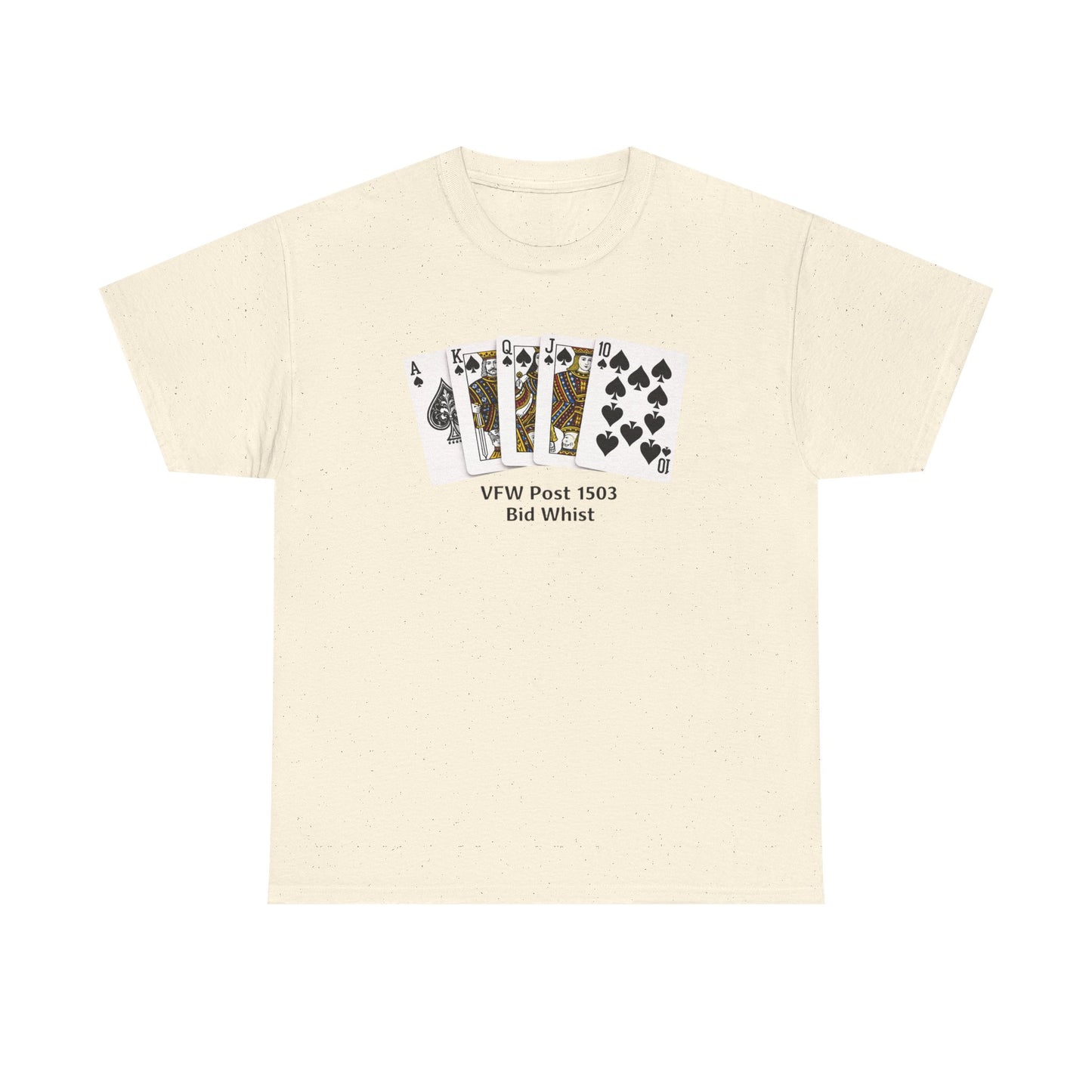 Bid Whist Card Tee — VFW Post 1501 Poker Night T-Shirt