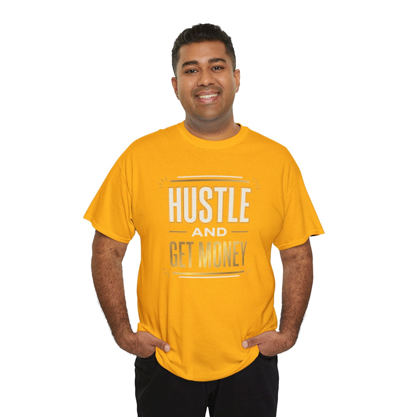 Hustle and Get Money Tee - Motivational Streetwear Graphic T-Shirt
